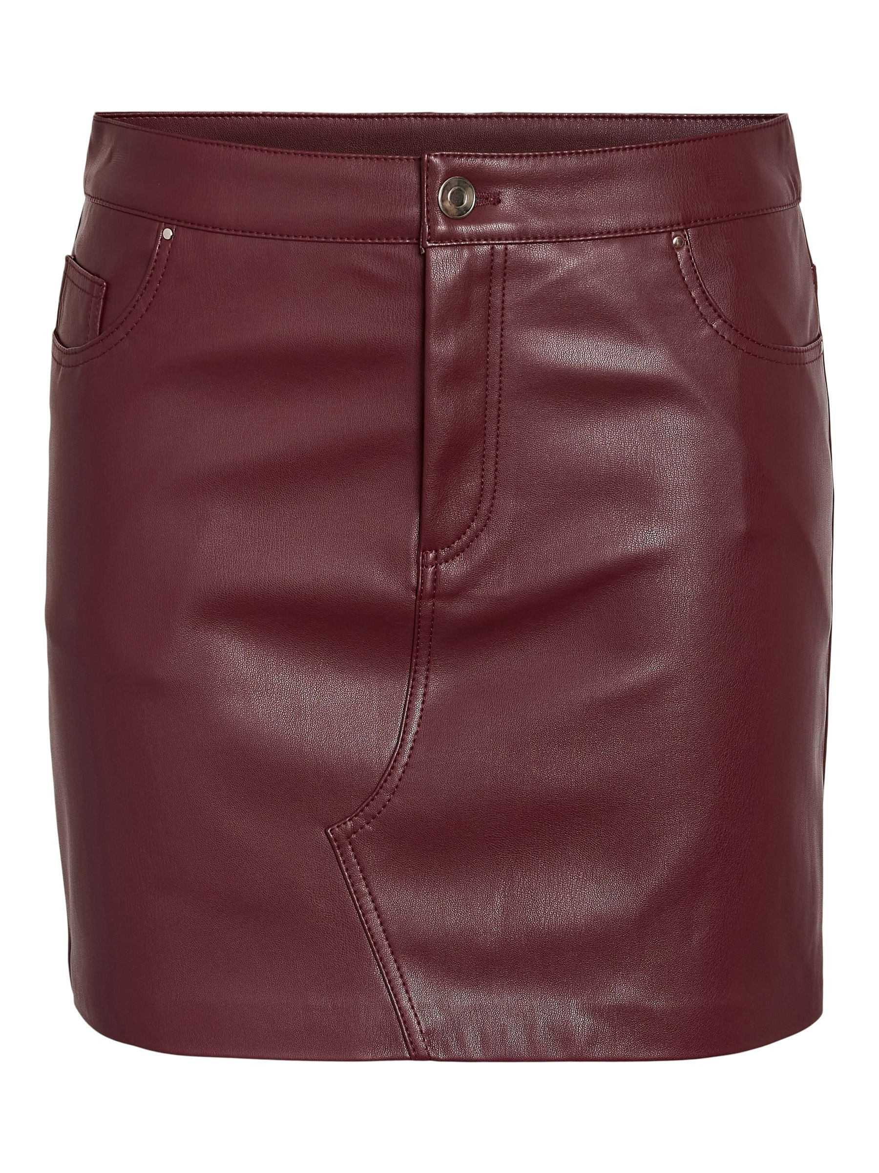 Noisy may Sommerrock Modischer Rock mit 5-Pocket-Design NMKATE NW PU SKIRT günstig online kaufen