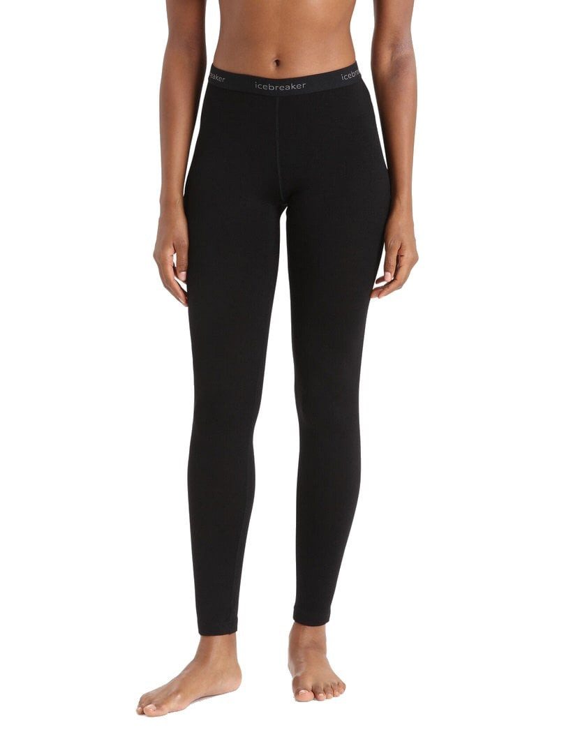 Icebreaker Leggings Unterwäsche 260 Tech enganliegend (Merinowolle) - schwarz Damen