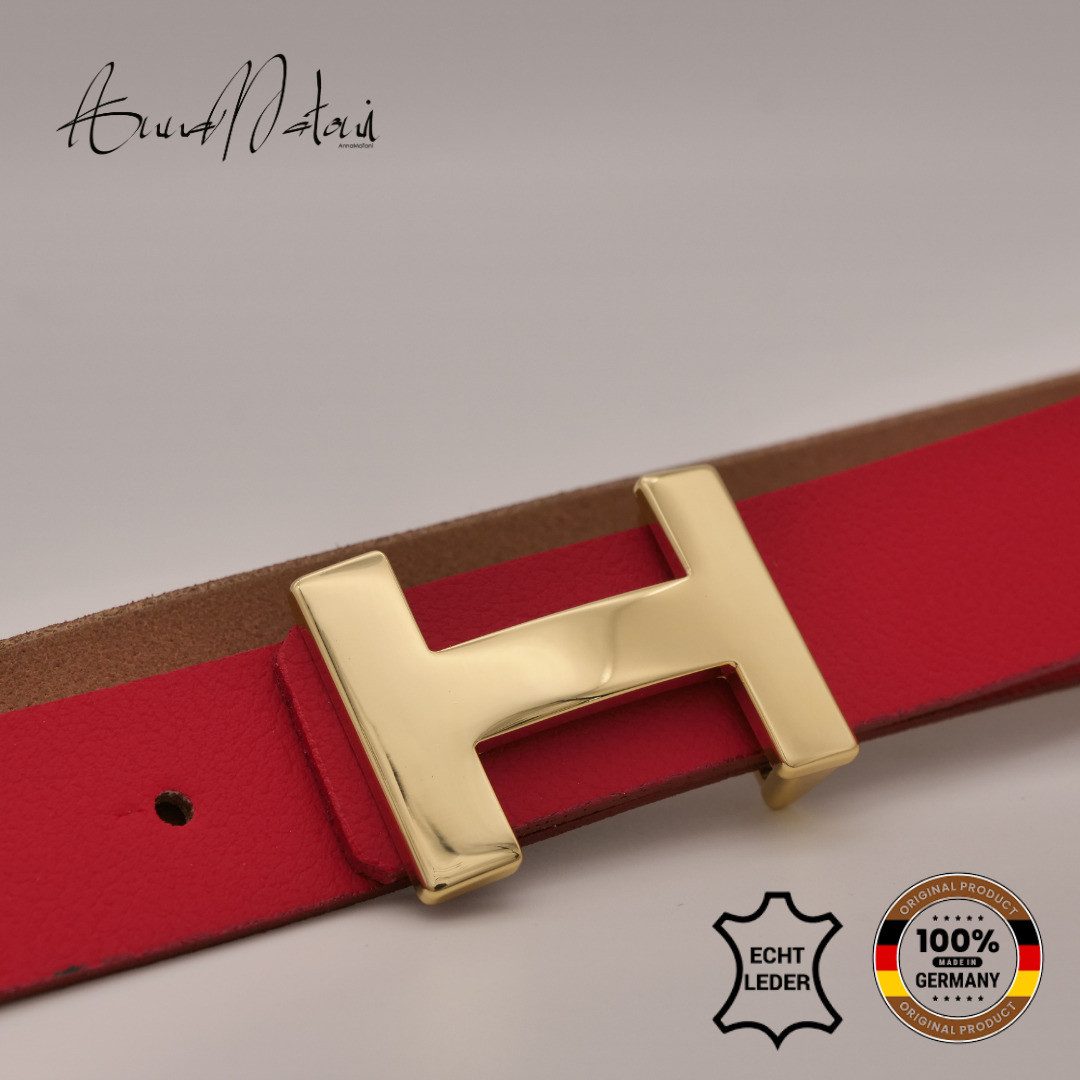 AnnaMatoni Ledergürtel AnnaMatoni Leder Gürtel Goldi günstig online kaufen