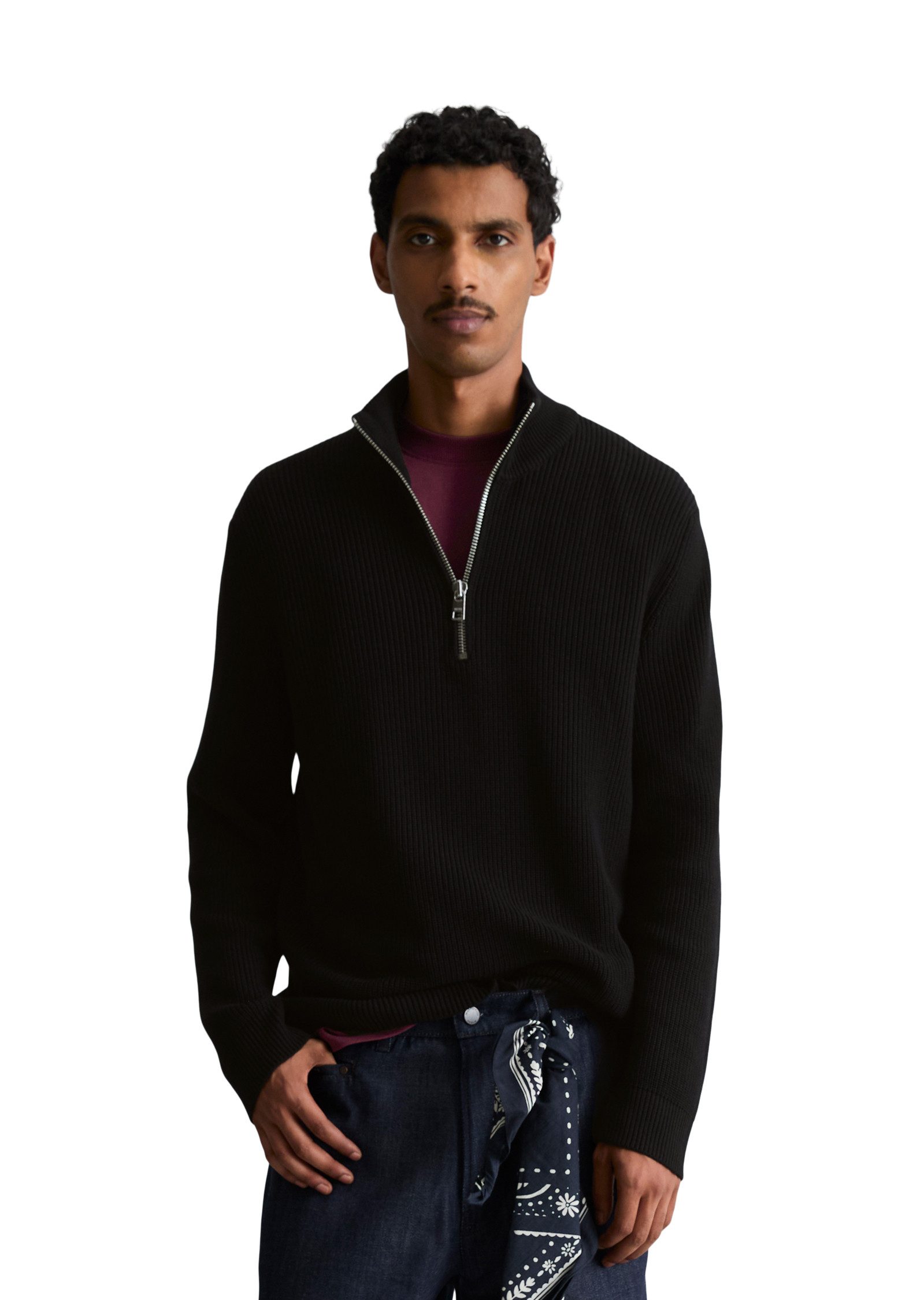Marc O'Polo DENIM Troyer aus reiner Bio-Baumwolle