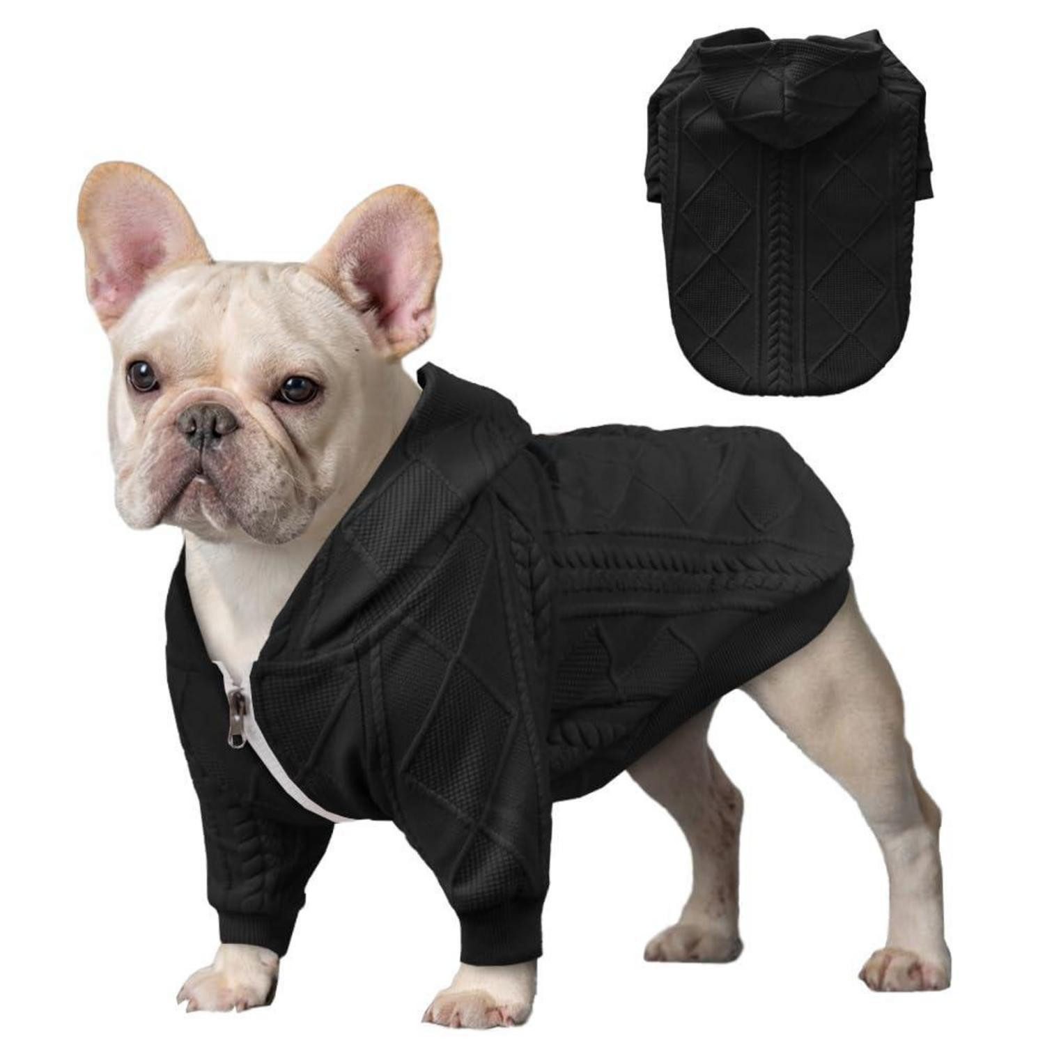 LuxusKollektion Hundepullover Hundepullover Schwarz XS
