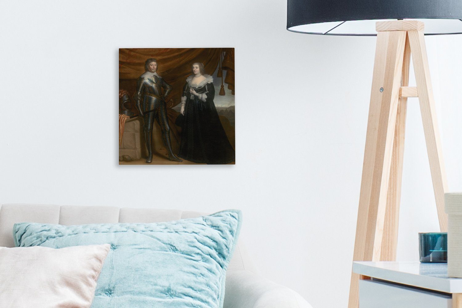 OneMillionCanvasses® Leinwandbild Doppelporträt Schlafzimmer Wohnzimmer für Bilder van (1 Solms-Braunfels Frederick Henry Amalia Leinwand St), und -, von