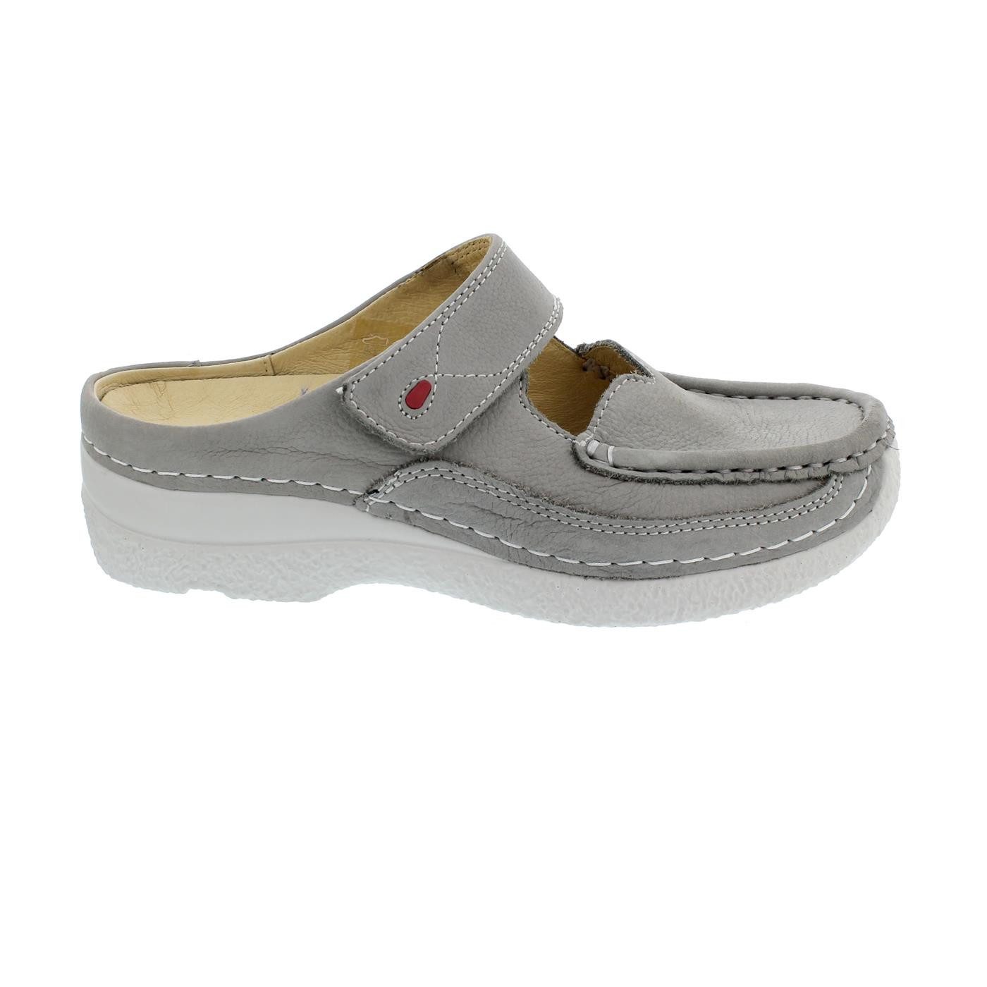 Wolky Roll Slipper Clog, Light-grey, Antique nubuck, 0622711-206 Clog