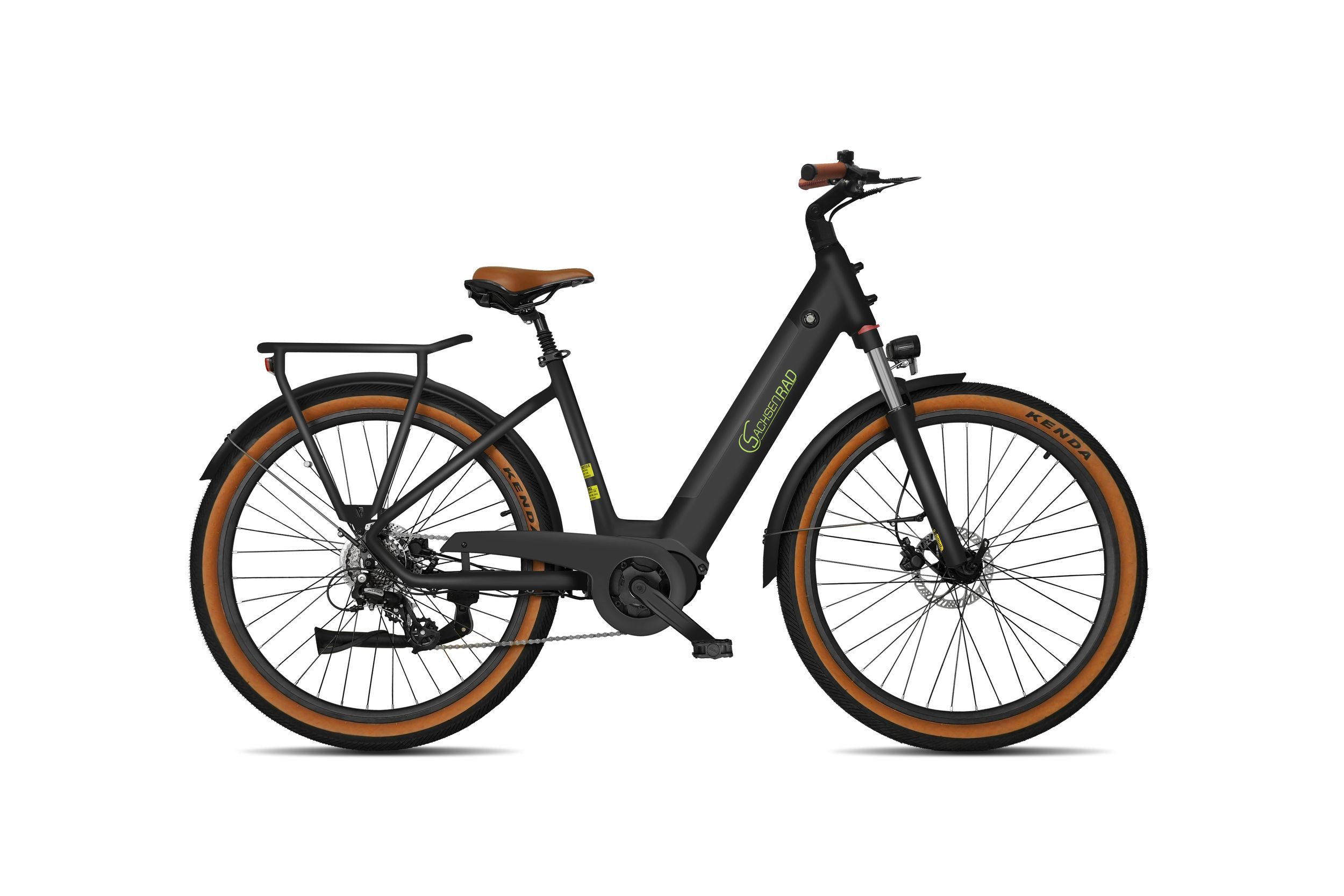 SachsenRAD E-Bike Cityrad C5 Centro II mit Diebstahlsicherung, 8 Gang Shimano, Kettenschaltung, Mittelmotor, 522 Wh