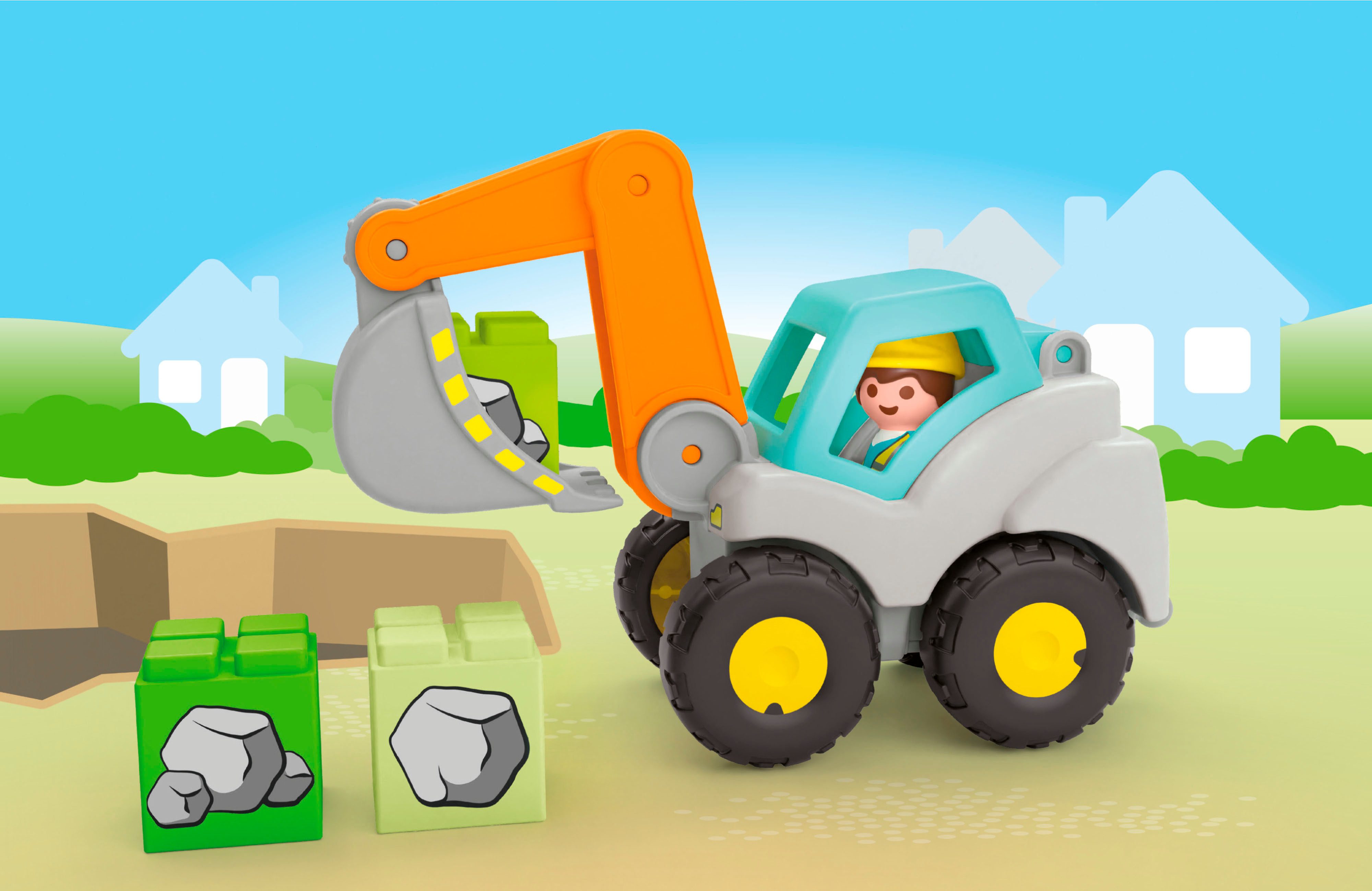 Playmobil® Schaufelbagger (71684), JUNIOR Konstruktions-Spielset, (5 günstig online kaufen