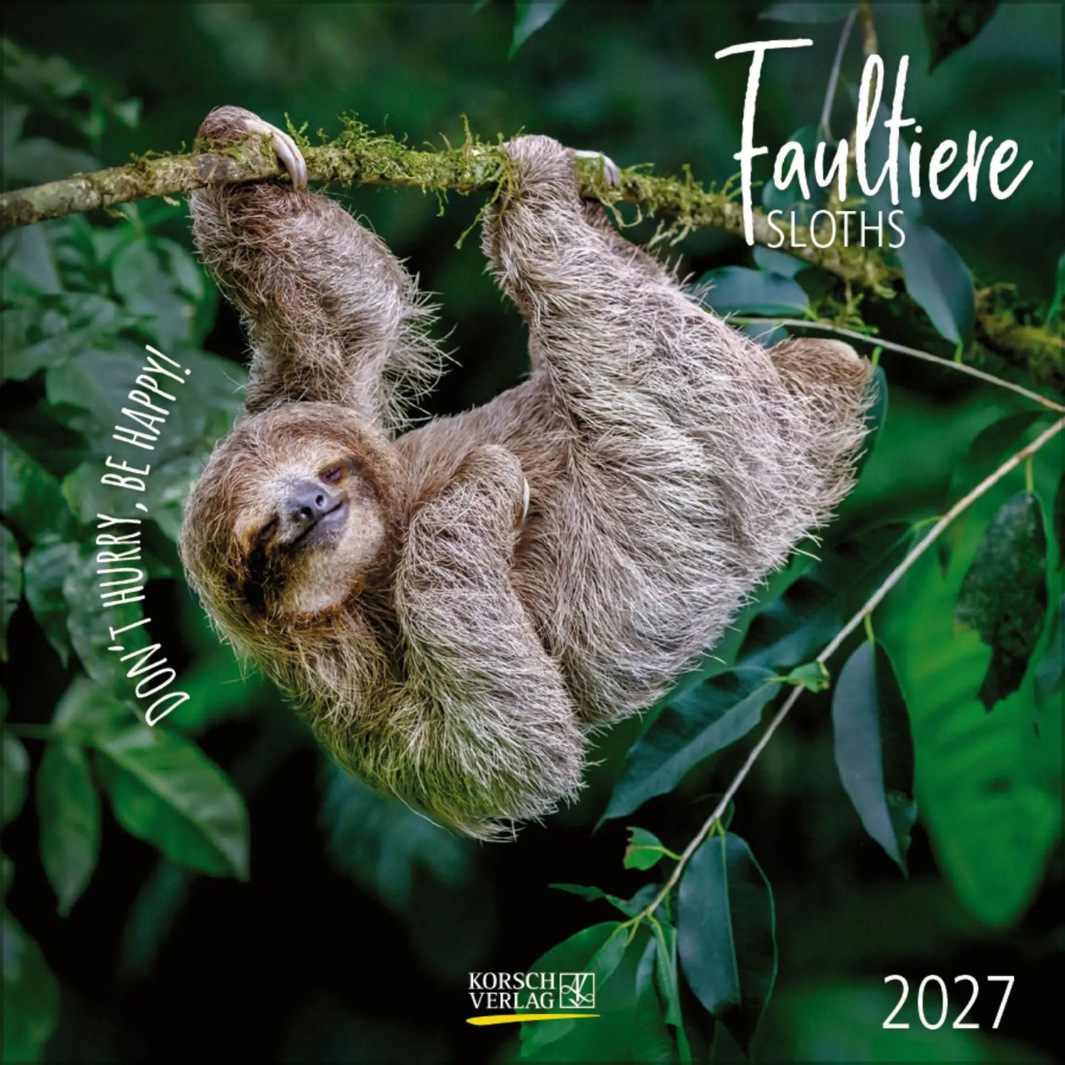 Korsch Verlag Wandkalender Faultier 2027