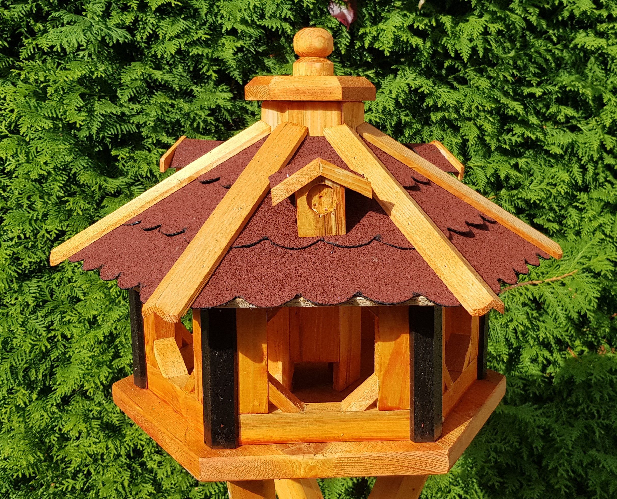 Holzdekoladen Vogelhaus Vogelhaus 48x33 cm aus Holz Größe L Typ 9