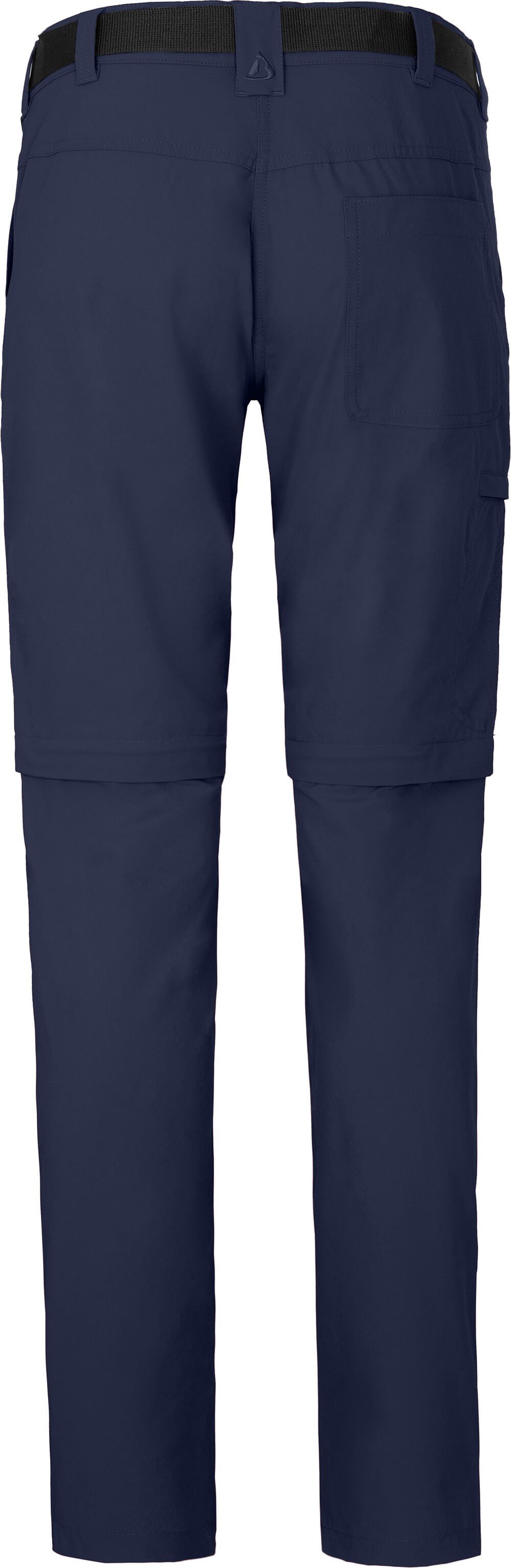 Zipp-Off Bergson (slim) BENNETT peacoat pflegeleicht, Damen Wanderhose, Normalgrößen, blau vielseitig, Zip-off-Hose