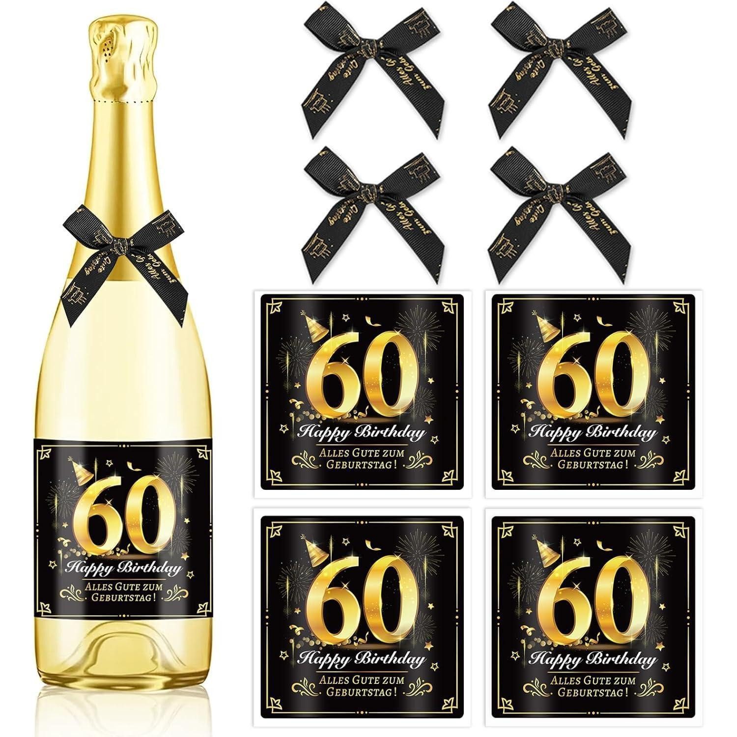 LuxusKollektion Etikett 60. Geburtstag Flaschenetikett 60 Jahr Geschenk Frauen Männer