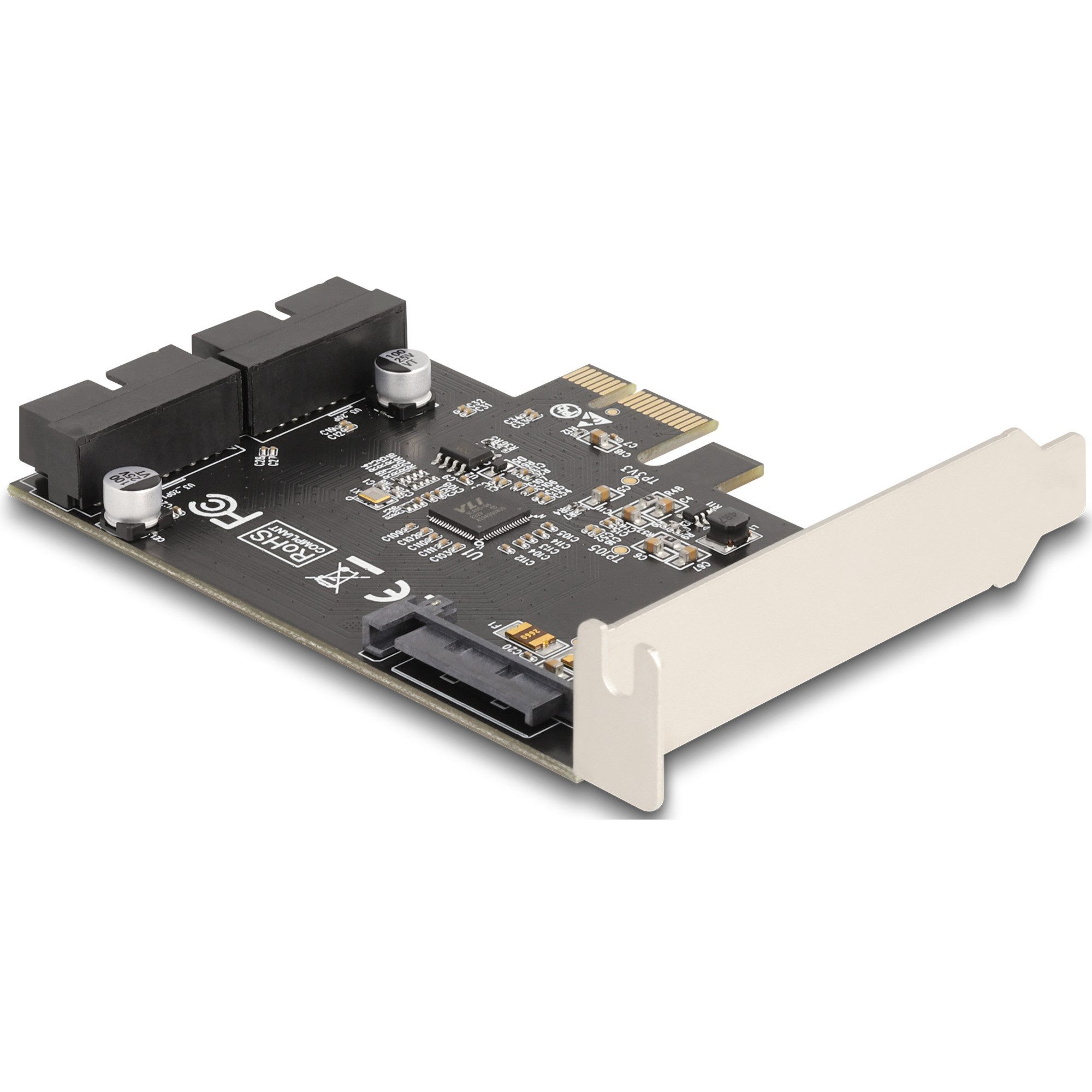 Delock DeLOCK PCI Express x1 Karte zu 2 x intern USB 5 Computer-Adapter