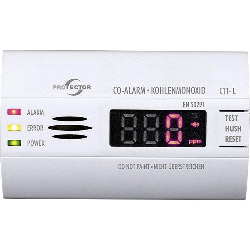 Protector Protector C11-L Kohlenmonoxid-Melder batteriebetrieben detektiert Ko Gasmelder