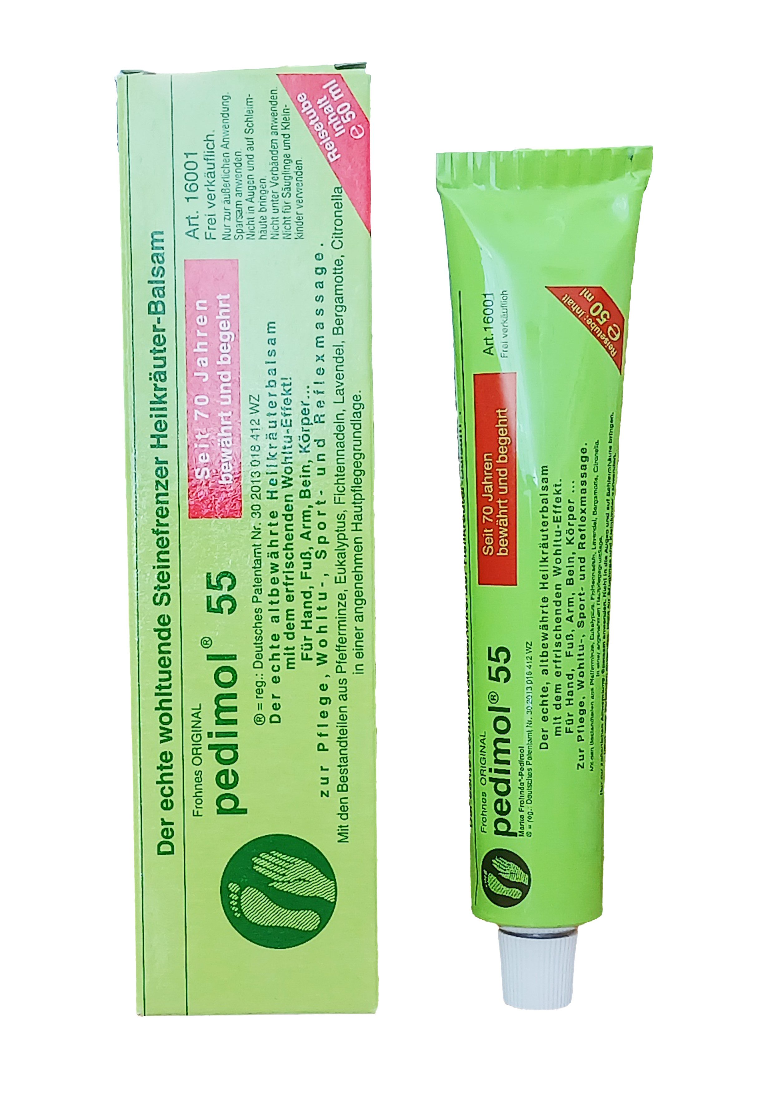 Stolz GmbH Hautcreme Frohnes ORIGINAL PEDIMOL 55 Steinefrenzer Heilkräuter Balsam 50ml 19, schutzend Körpercreme Handcreme Hautcreme Massage Haut Körper Creme