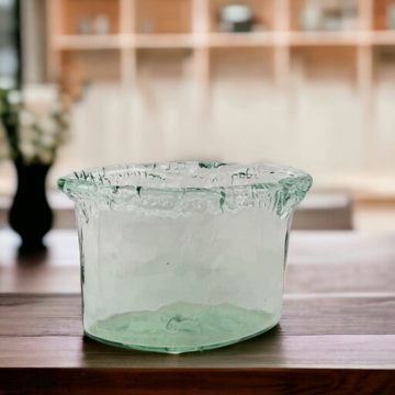 Kersten BV Dekovase Recycelte Vase Öko Blumenvase Glas 27cm
