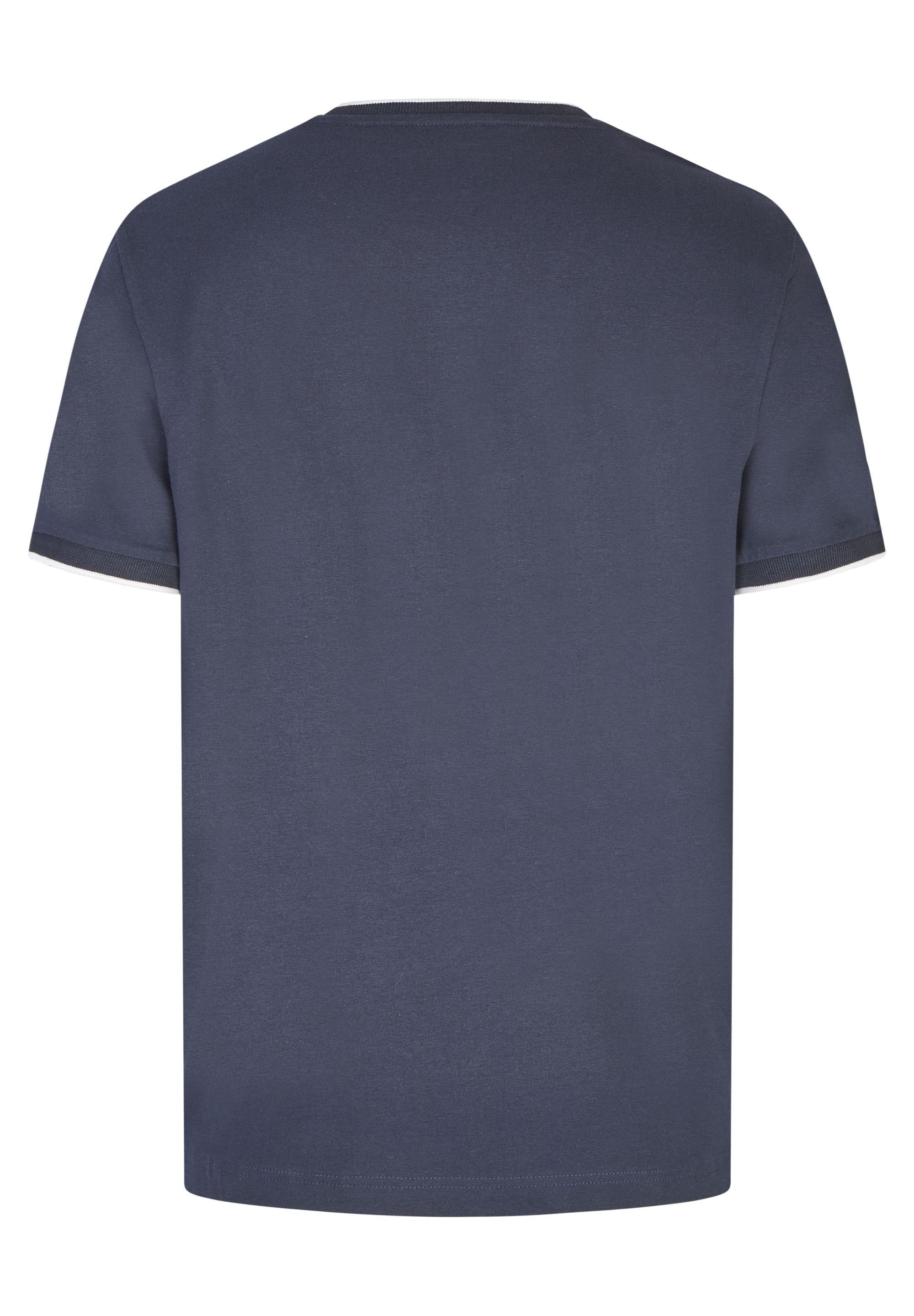 HECHTER PARIS T-Shirt mit midnight Rundhalsausschnitt blue