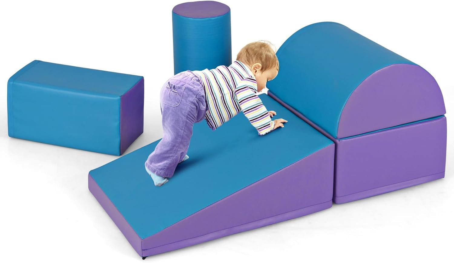 COSTWAY 5TLG. Schaumstoffbausteine Spielbausteine, für Baby & Kinder
