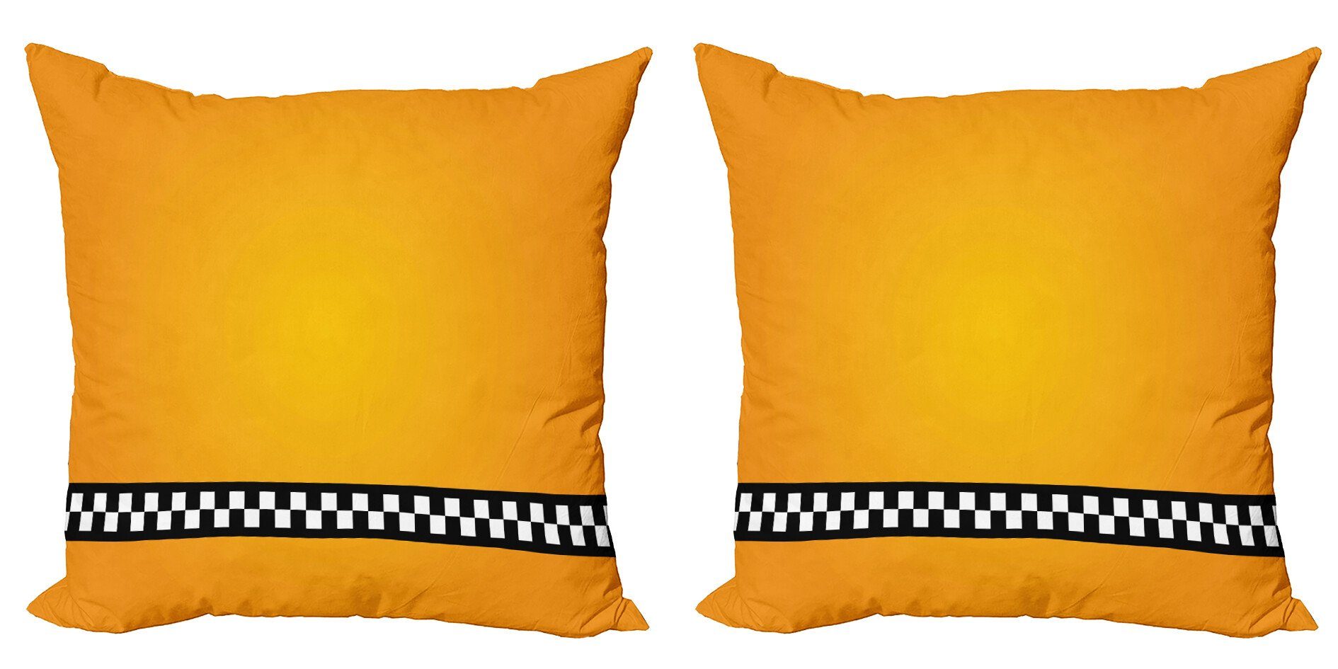 Modern Artdeco Yellow Accent (2 Digitaldruck, Stück), Cab Modern Doppelseitiger Abakuhaus Kissenbezüge