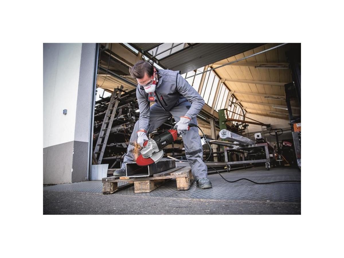 Flex Winkelschleifer L 2200 230, max. 6500 U/min, (6 tlg), Wiederanlaufsperre nach Stromausfall, Sanftanlauf