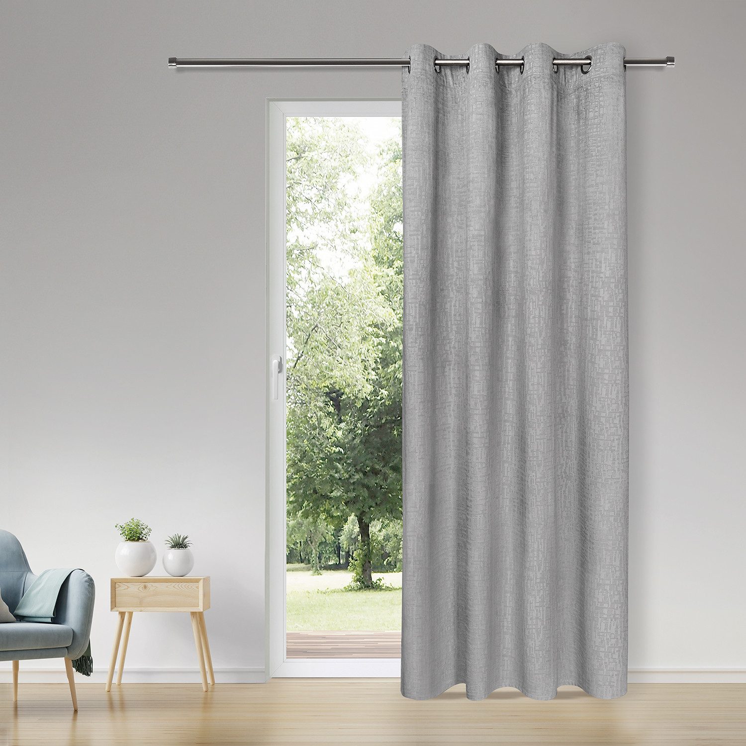 Gerster Vorhang Caleb (1 St), Ösen, blickdicht, SB-Ösenschal "Caleb"