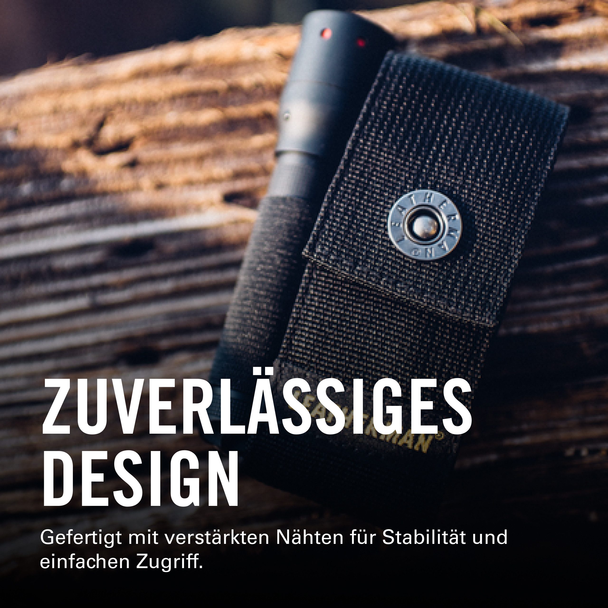 Leatherman Mehrfach-Stahlhalter Leatherman Nylonholster mit Taschen - für Charge, Rebar