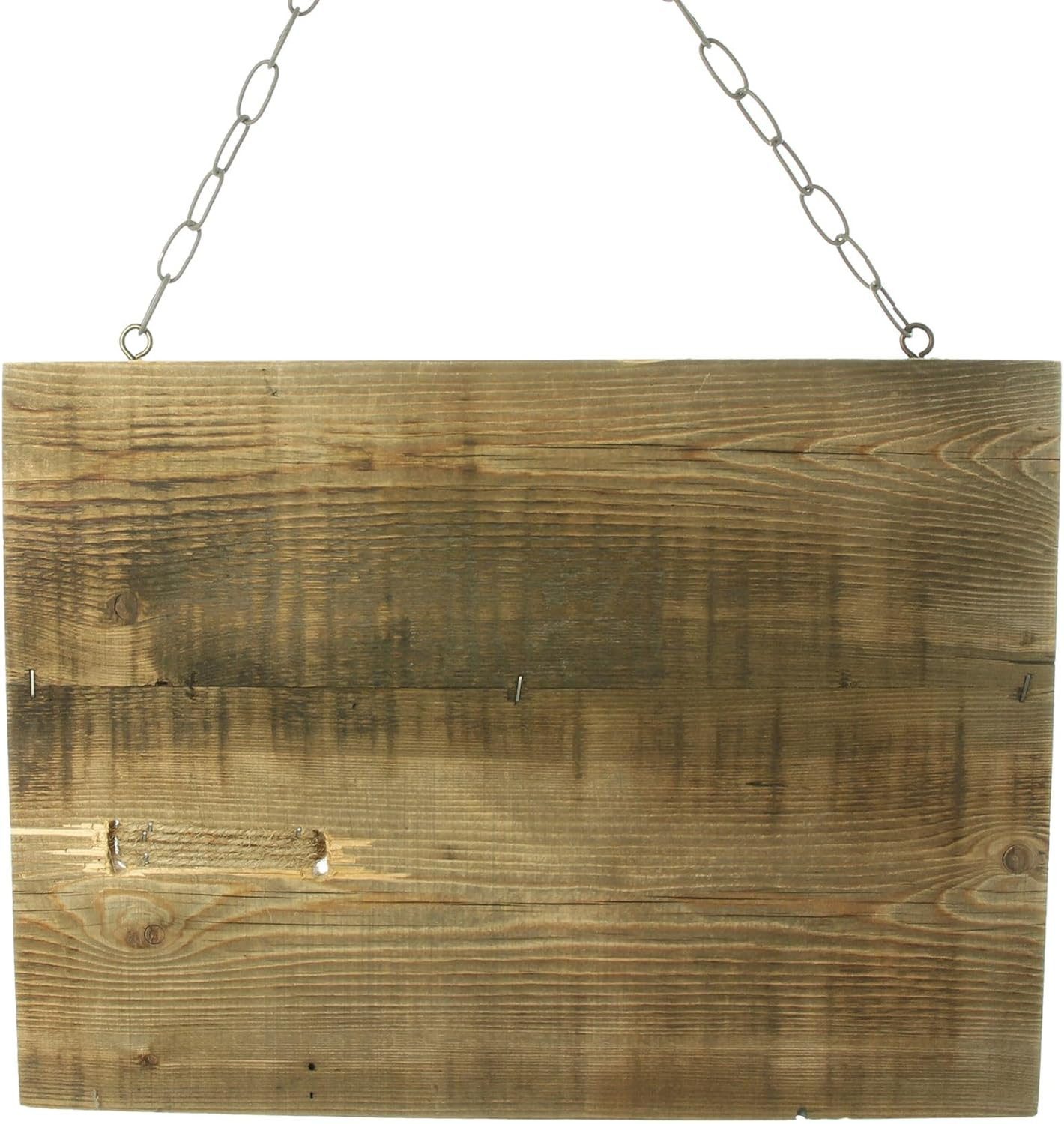 Dekoleidenschaft Wanddekoobjekt Schild "Lieblingsplatz" aus recyceltem Holz mit Glasvase, Wanddeko mit, Schriftzug, Dekohänger, Wandschmuck, Dekoschild, Wandbild, Hängedeko