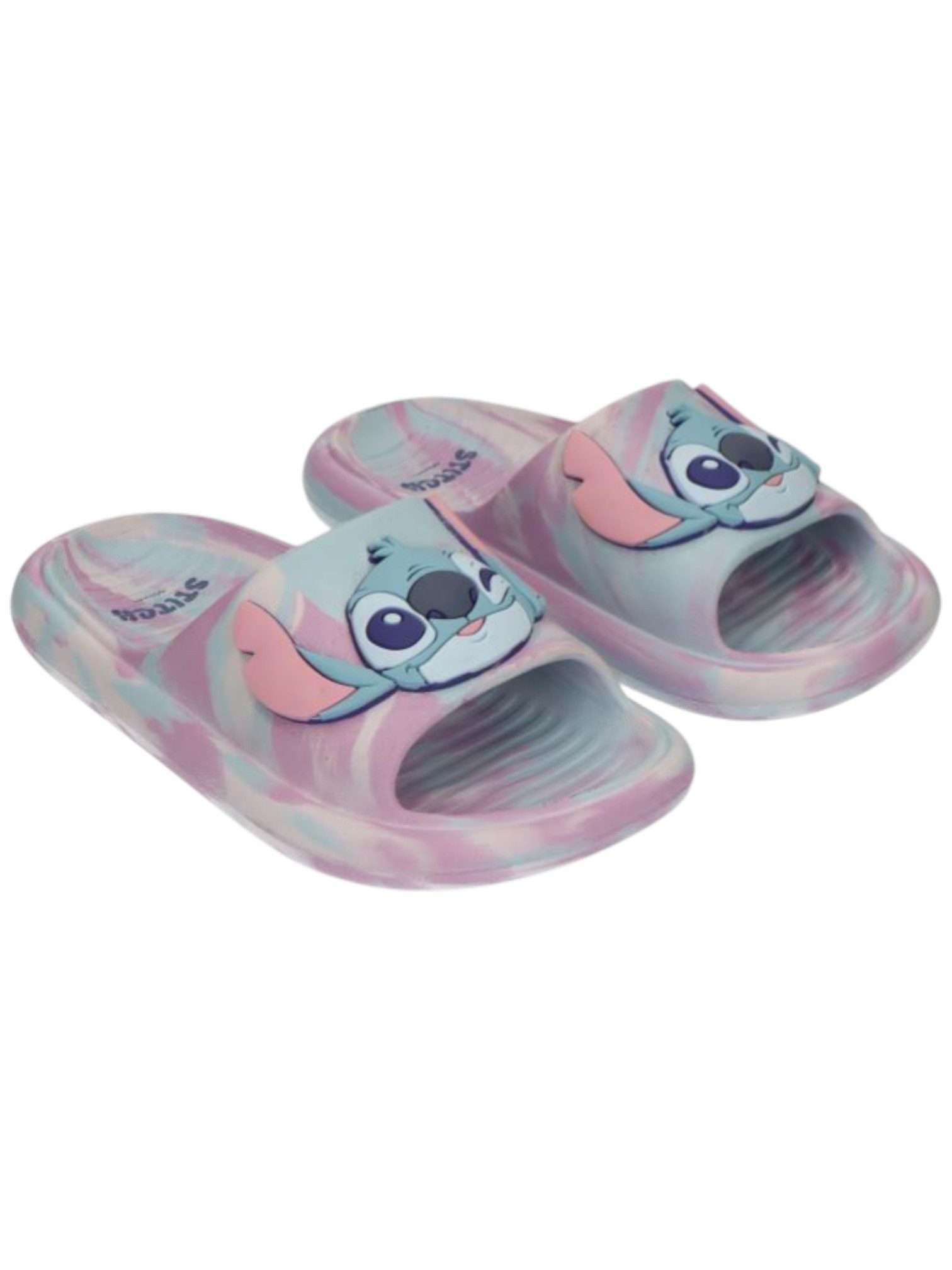 Cerdá Disney Stitch Badeschuh (2-tlg) Mädchen Schlappen mit 3D - Motiven Größe 26 - 33