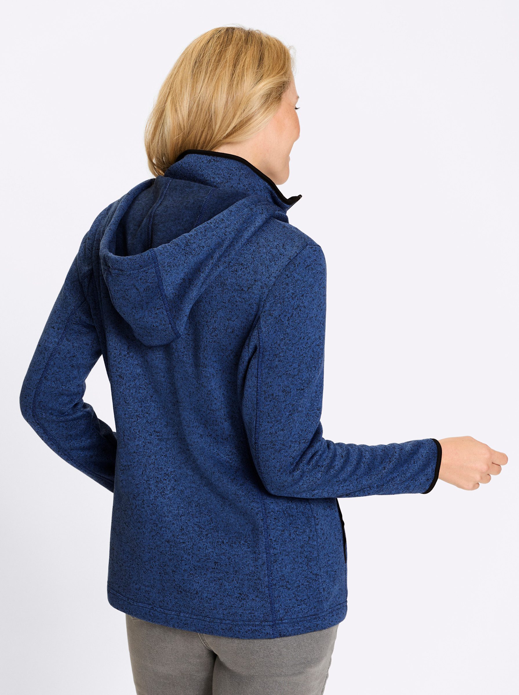 Sieh an! Allwetterjacke Strickfleece-Jacke Langarm günstig online kaufen