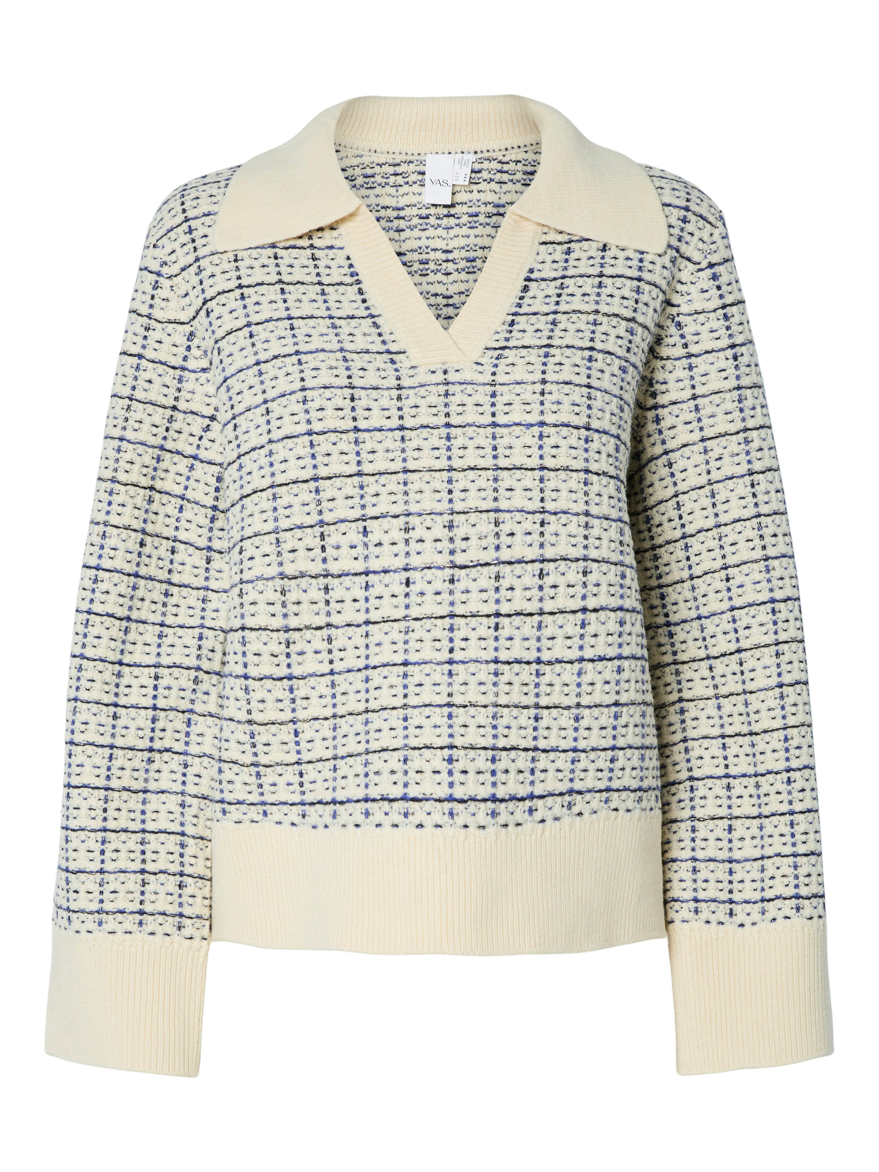 Y.A.S Strickpullover YASLIVIA LS V-NECK KNIT PULLOVER NOOS