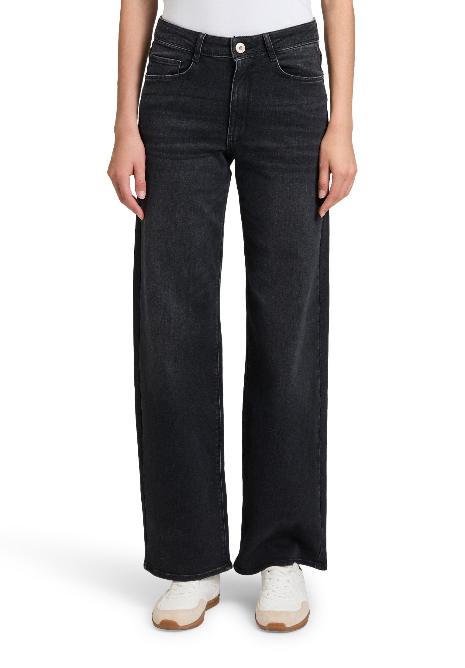 High-waist-Jeans Betty & Co High Waisted-Jeans mit weitem Bein
