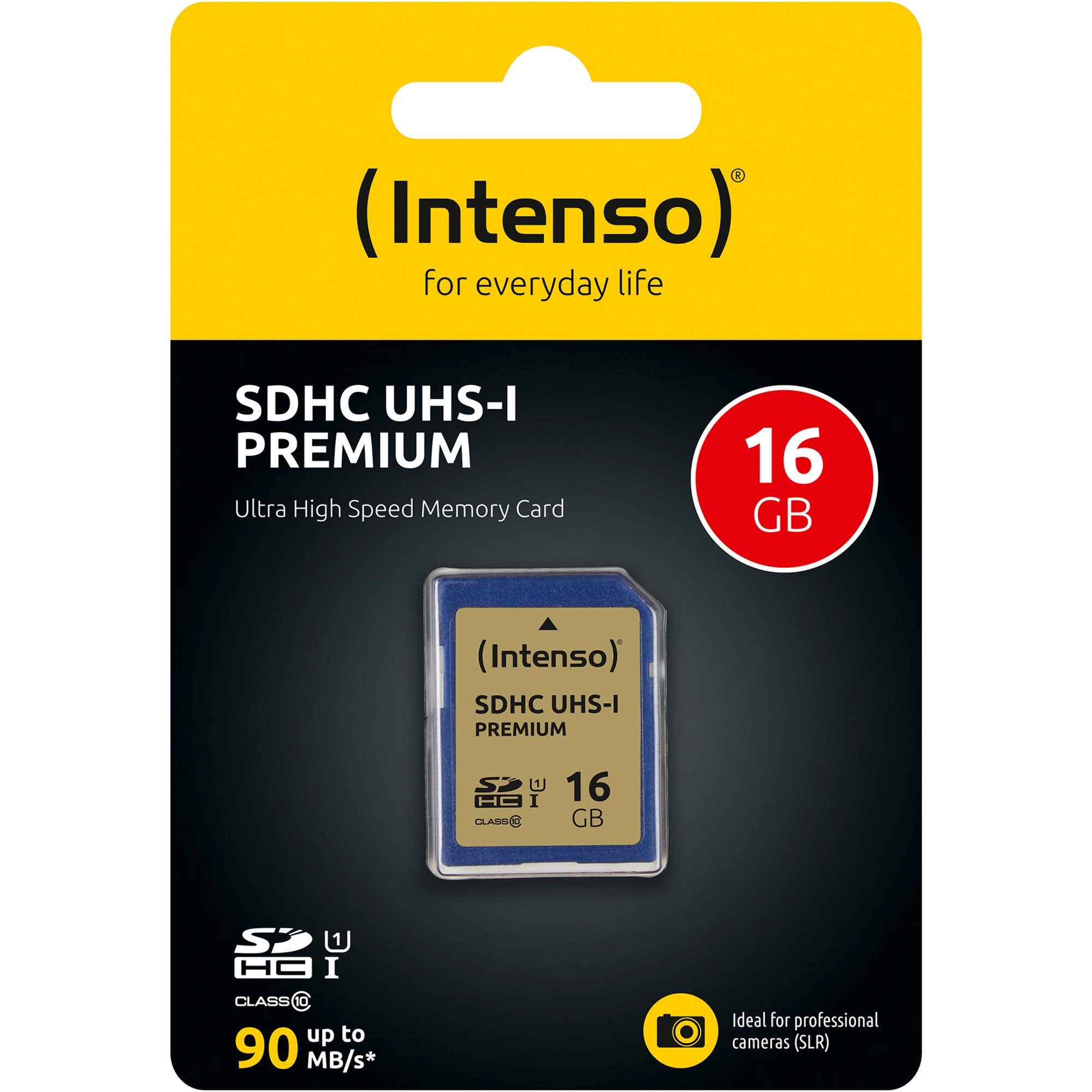 Intenso Intenso SDHC 16 GB Class 10 UHS-I, Speicherkarte, externer Speicher (16 GB GB)