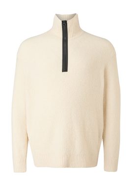 s.Oliver Strickpullover Bouclé-Troyer im Wollmix