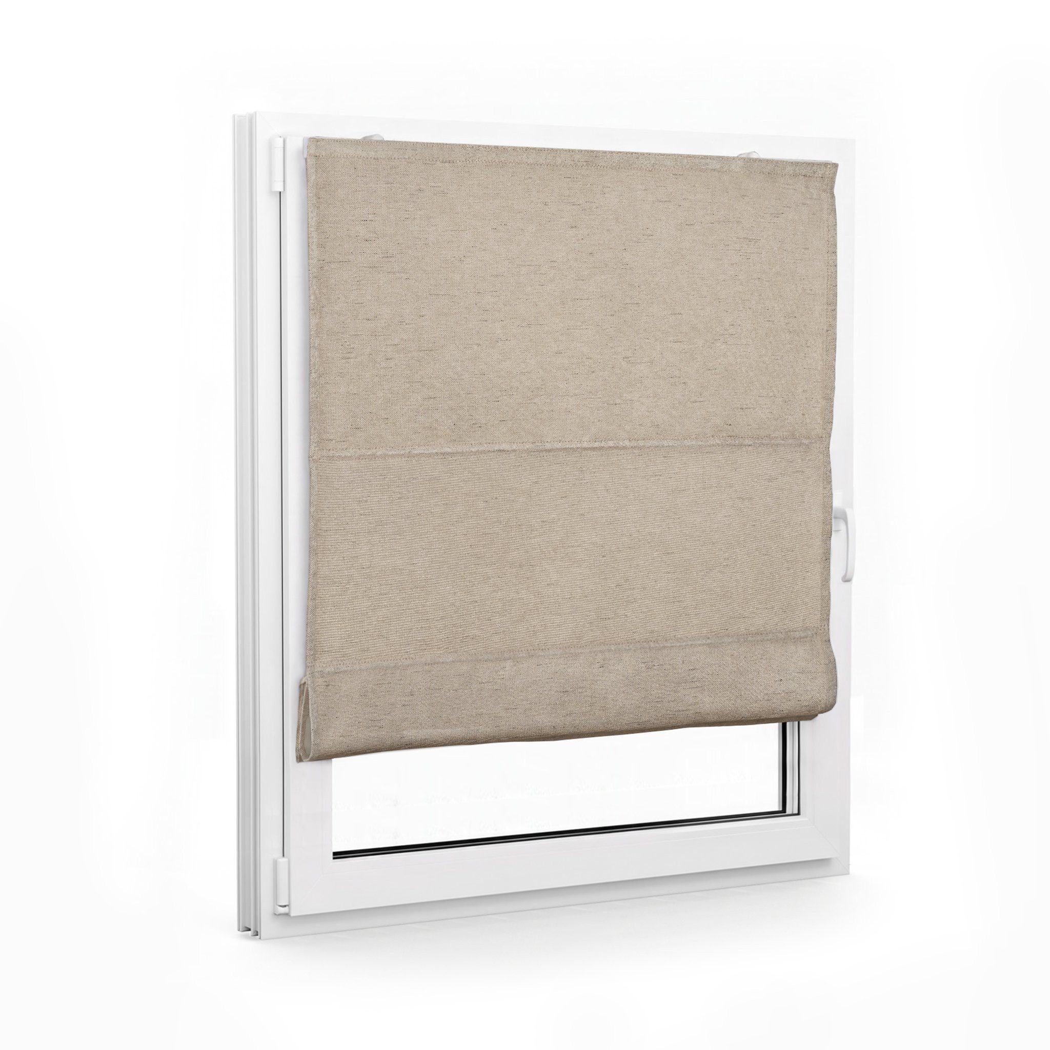 Victoria M. Raffrollo Ivora Premium Raffrollo 50x130cm Creme Verdunkelnd mit Bohren, mit Faltenband, mit Bohren, freihängend, Abnehmbarer Stoff mit OEKO-TEX® Ze – Bild 2 von 5