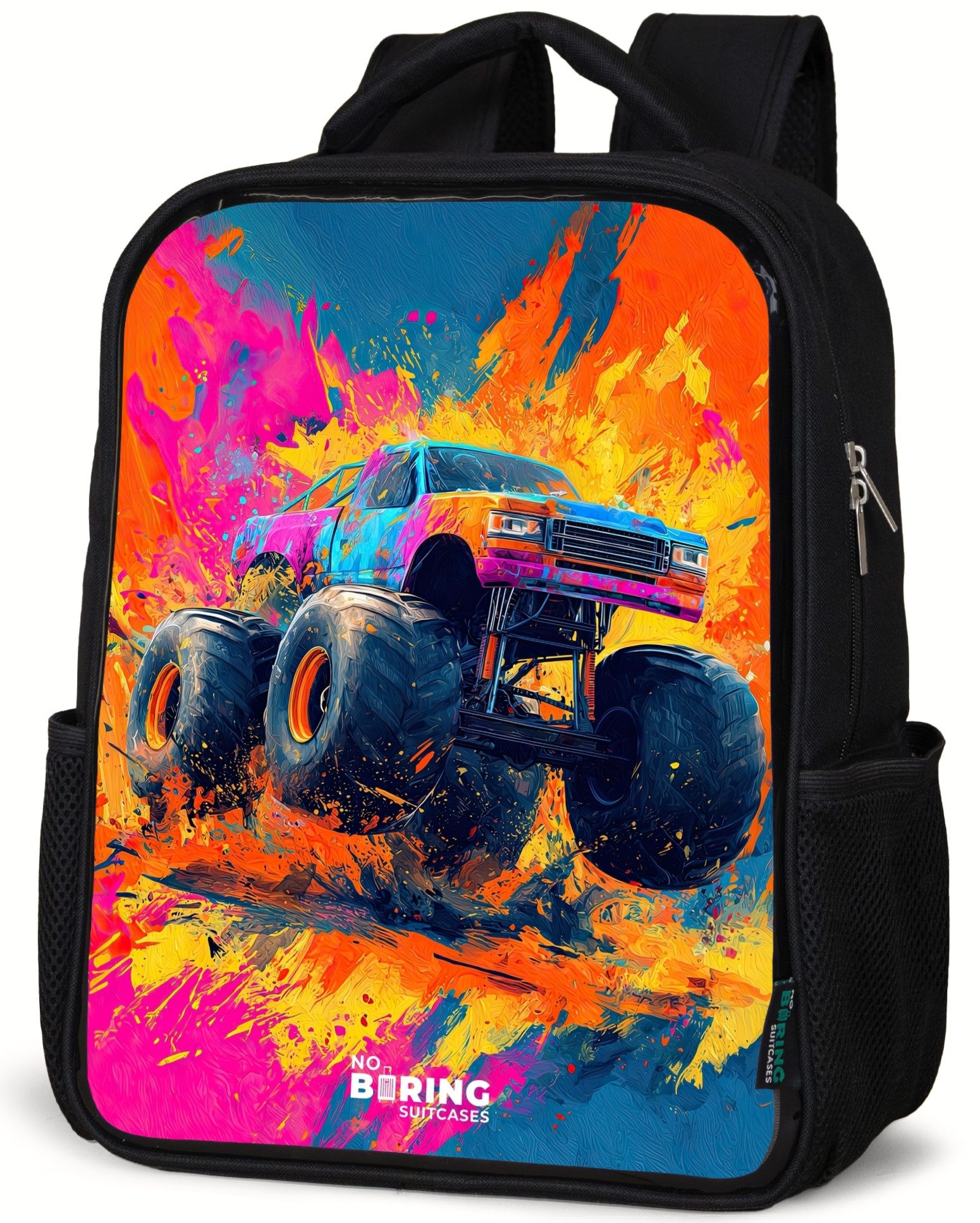 Rucksack Monstertruck - Farbspritzer - Bunt - Explosion