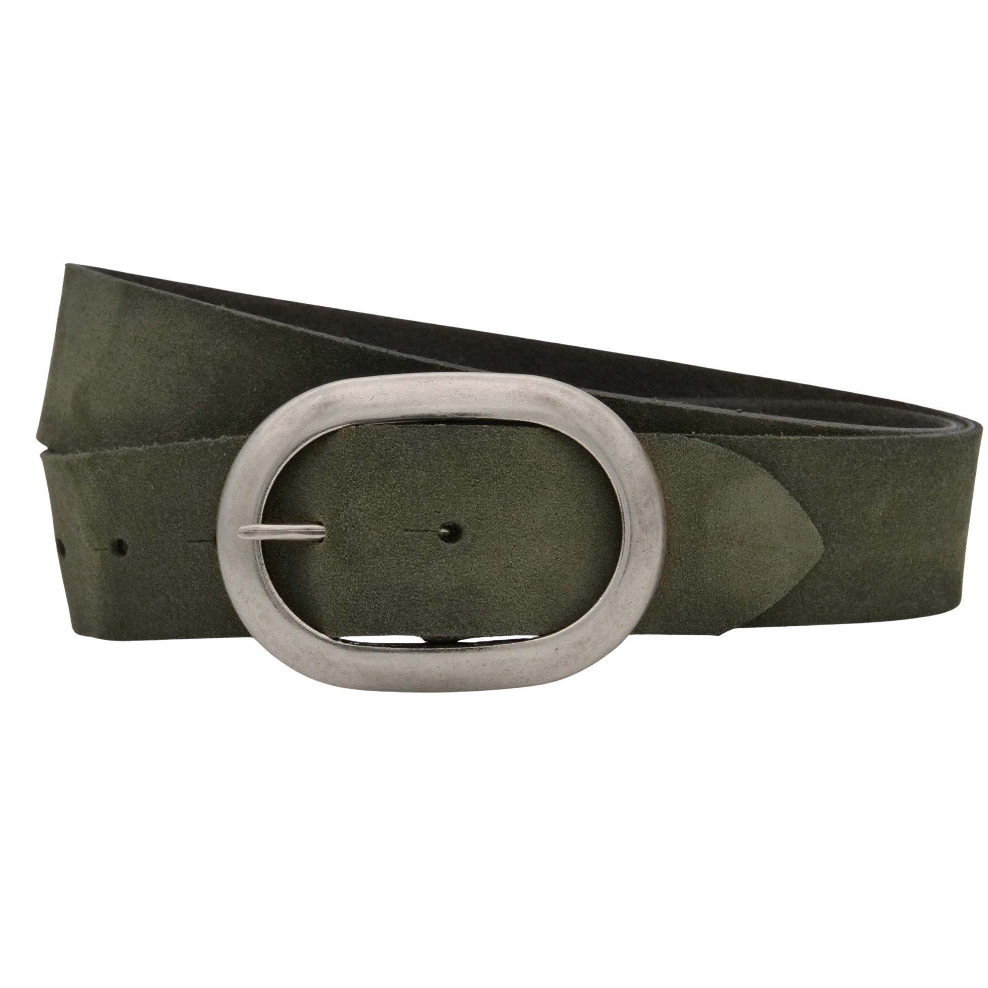 AnnaMatoni Ledergürtel AnnaMatoni Damen Ledergürtel in hochwertigem Velour günstig online kaufen