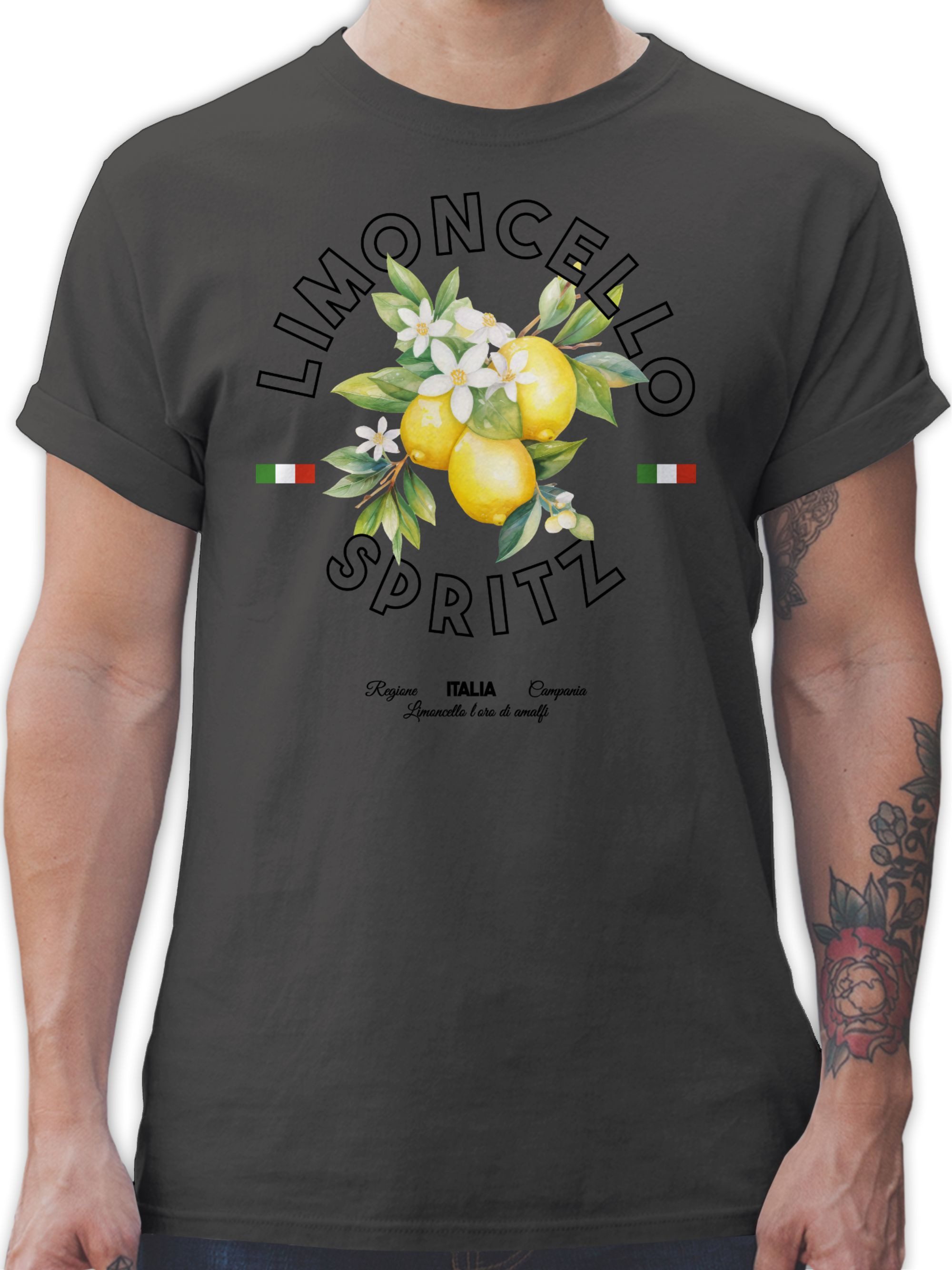 Shirtracer T-Shirt Limoncello Spritz Italia, Italien-Fans, Likör Italien, Zitronenlikö Party & Alkohol Herren