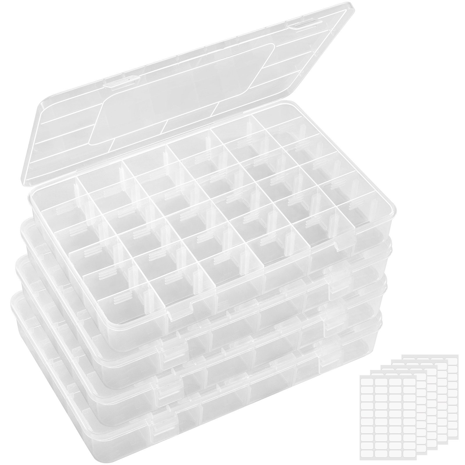 Lifewit Aufbewahrungsbox 36 Fächer, durchsichtige, stapelbare günstig online kaufen