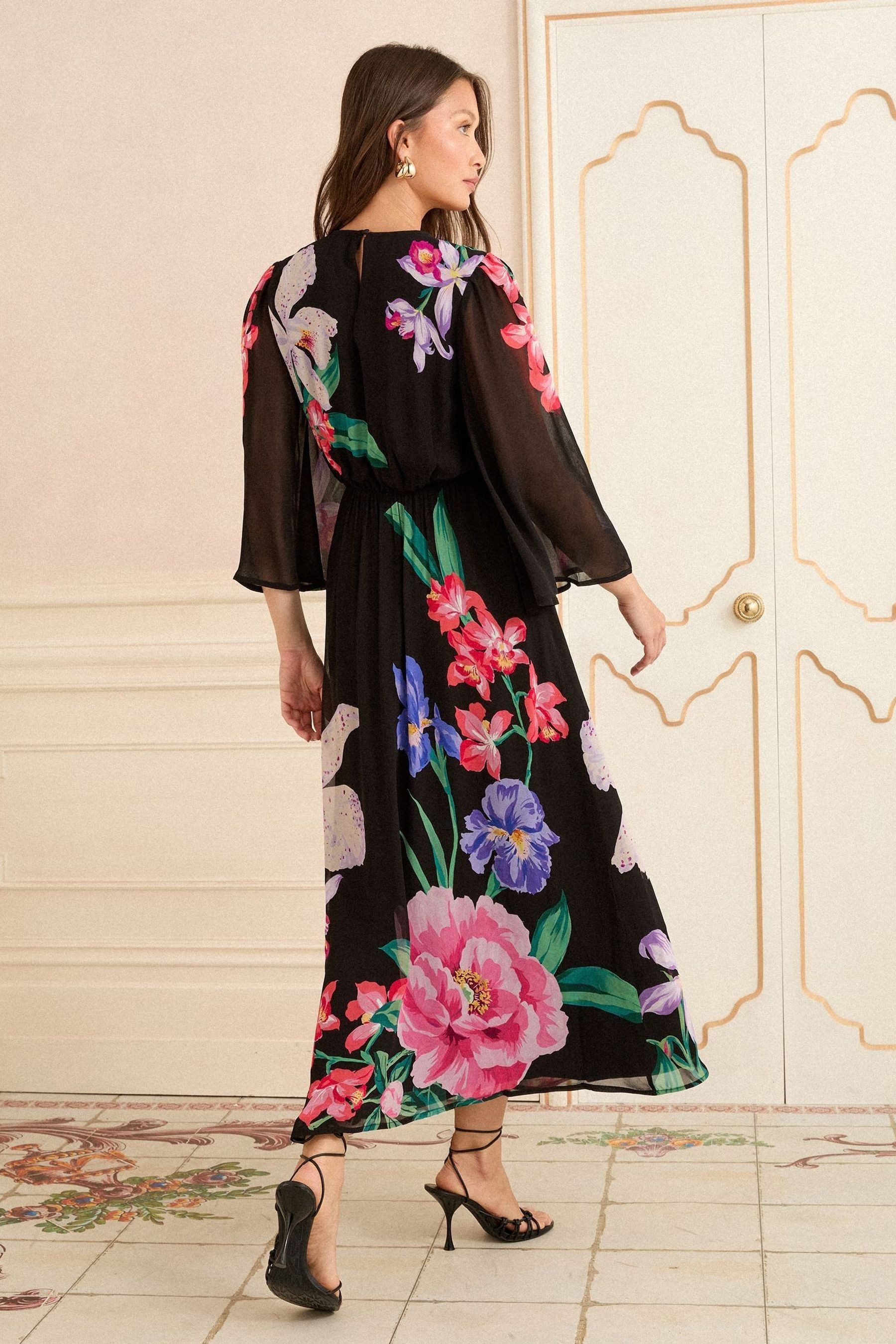 Love & Roses Midikleid Love & Roses Midikleid mit Print, Regular (1-tlg) günstig online kaufen