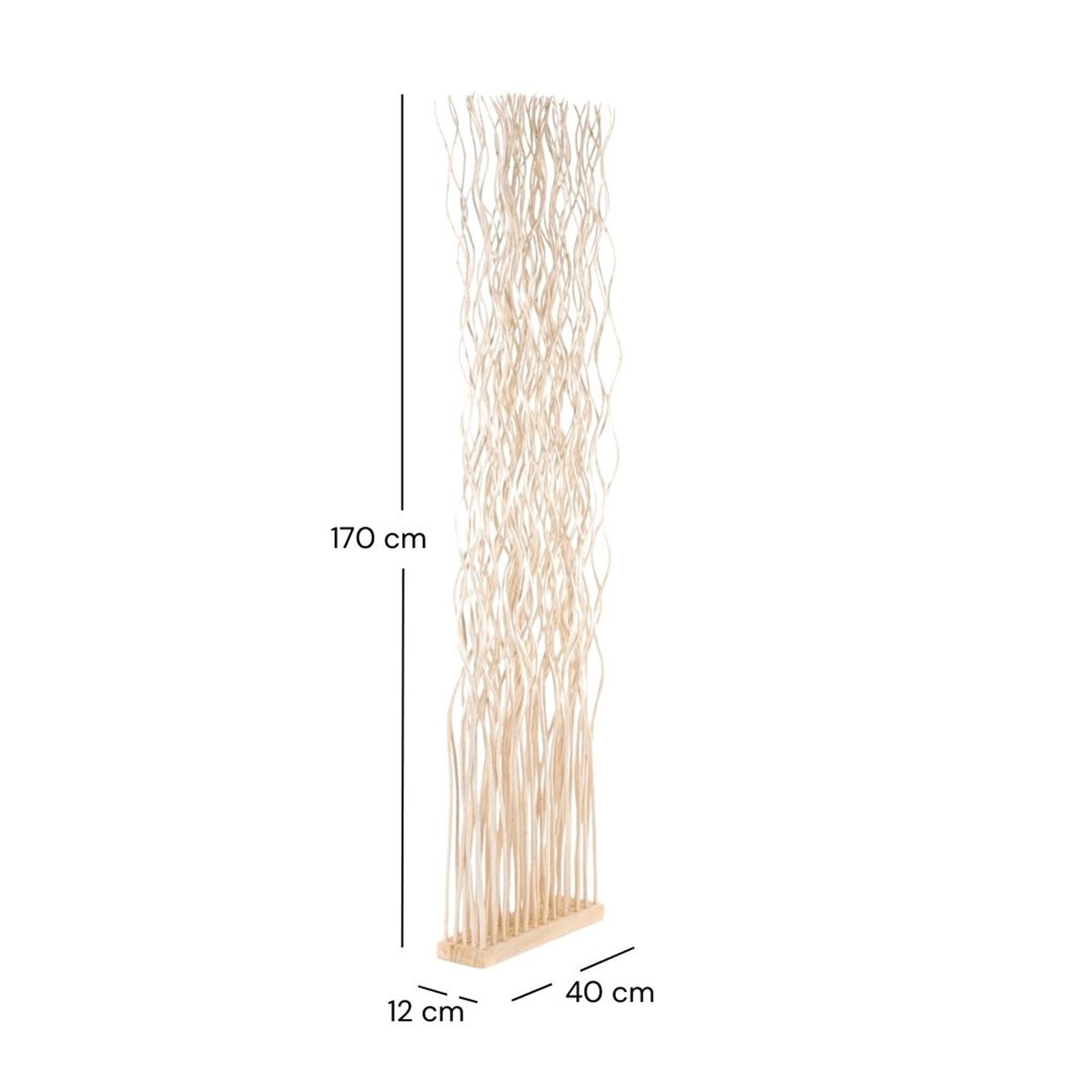 DESIGN DELIGHTS Paravent RAUMTEILER "WAVE", Weidenholz, günstig online kaufen