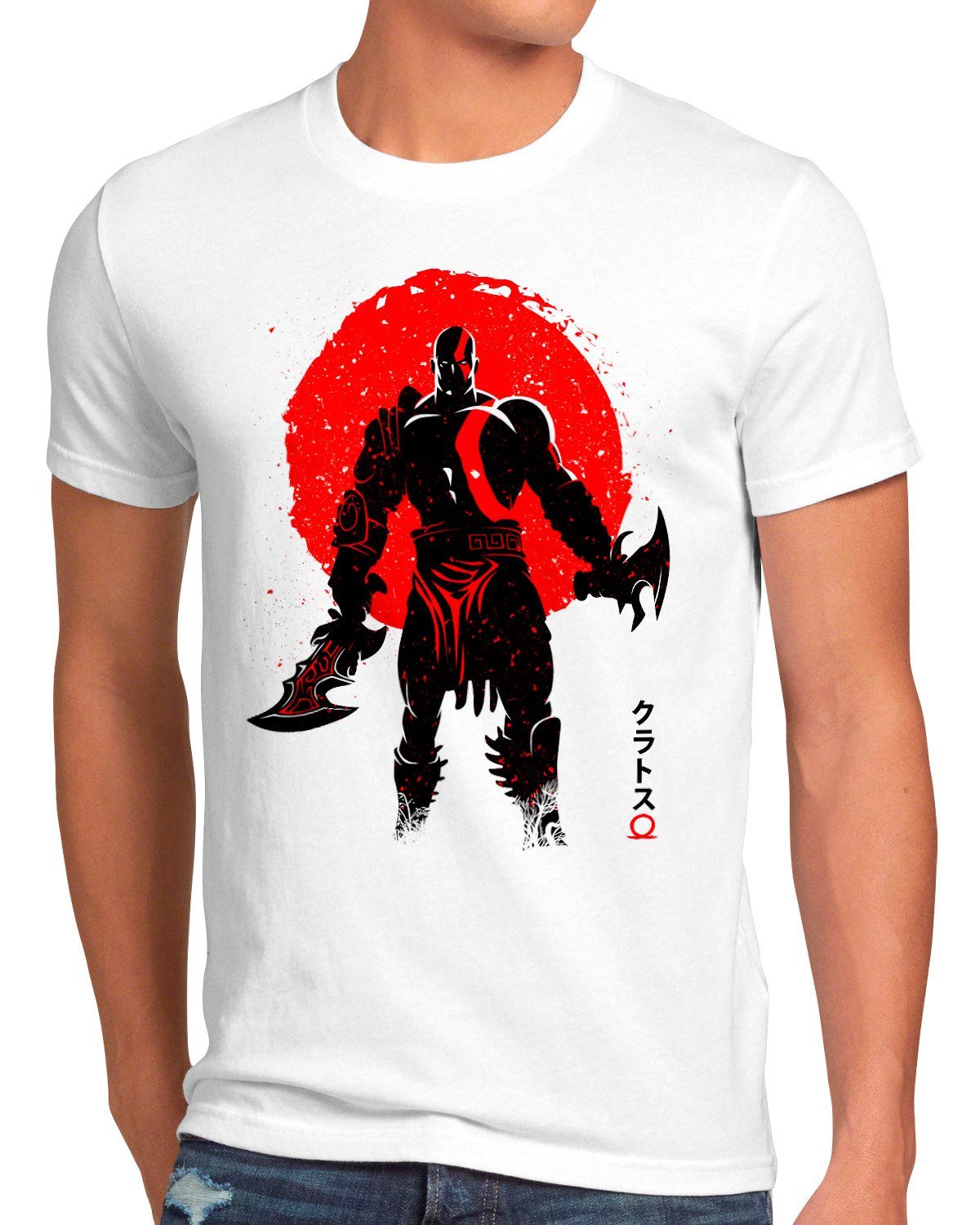 Warrior style3 Herren of kratos Print-Shirt god action adventure God T-Shirt war