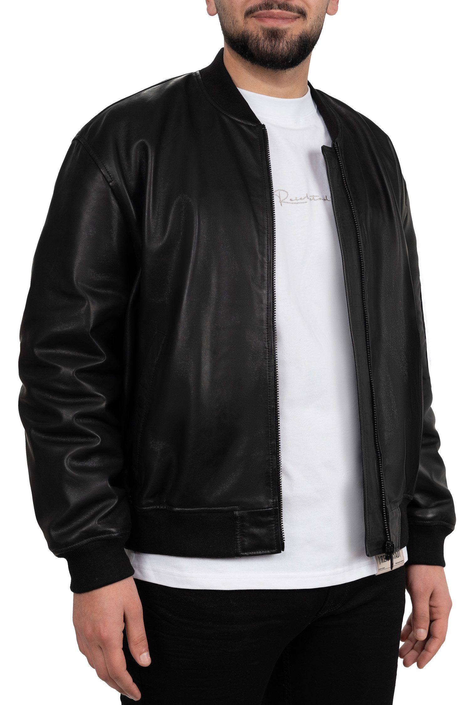 Reichstadt Bomberjacke Herren Echtleder Lederjacke 24RS052 günstig online kaufen