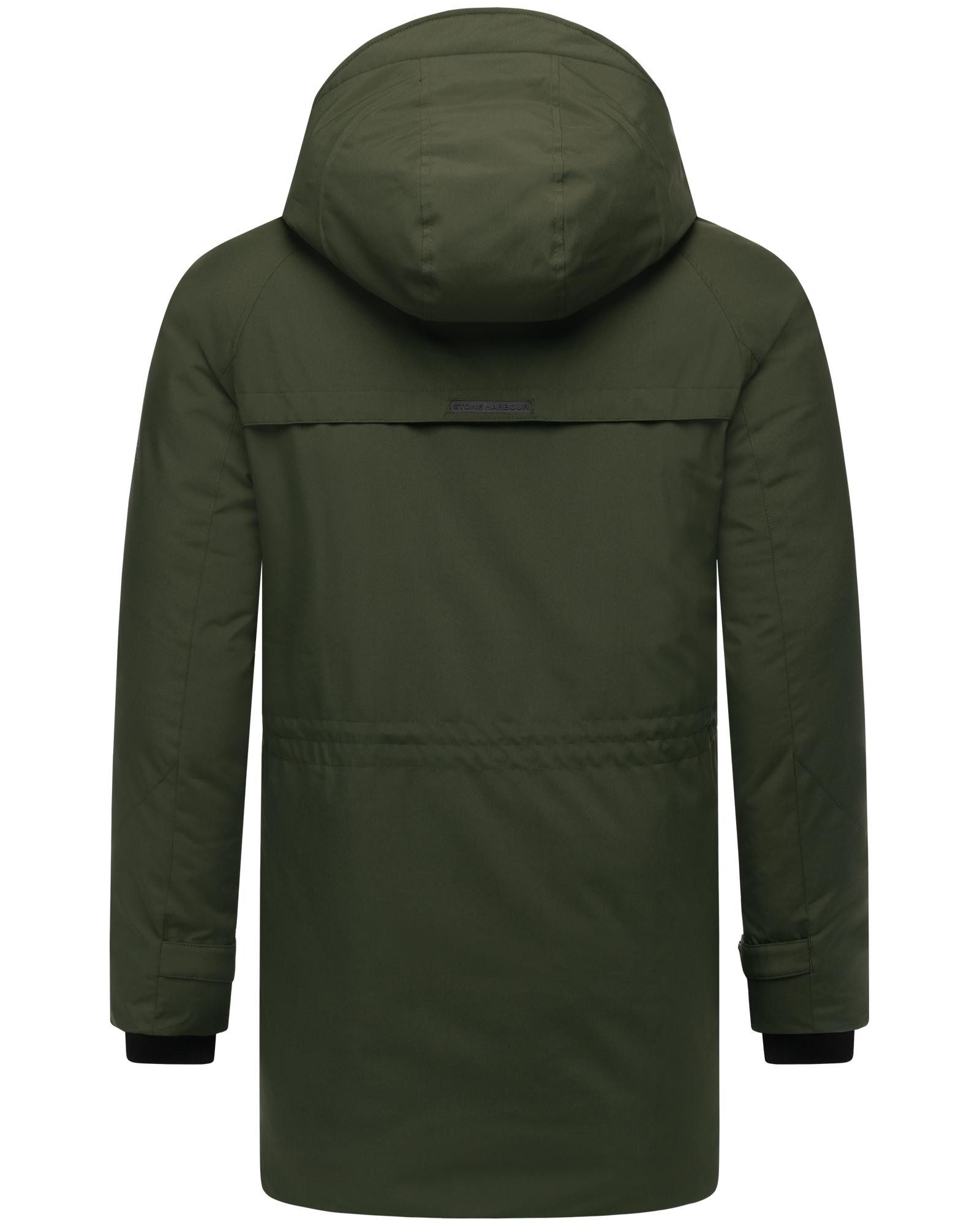 Stone Harbour Wintermantel Emriis XX Warmer Herren Mantel mit Magnet-Knöpfen