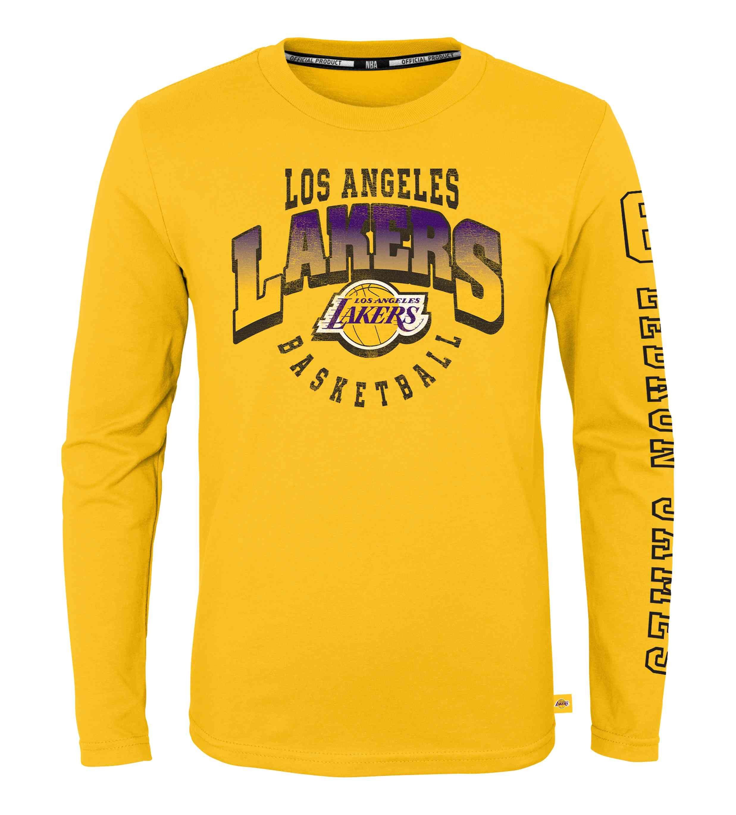 Outerstuff Longsleeve NBA Los Angeles Lakers Graphic Team LeBron James