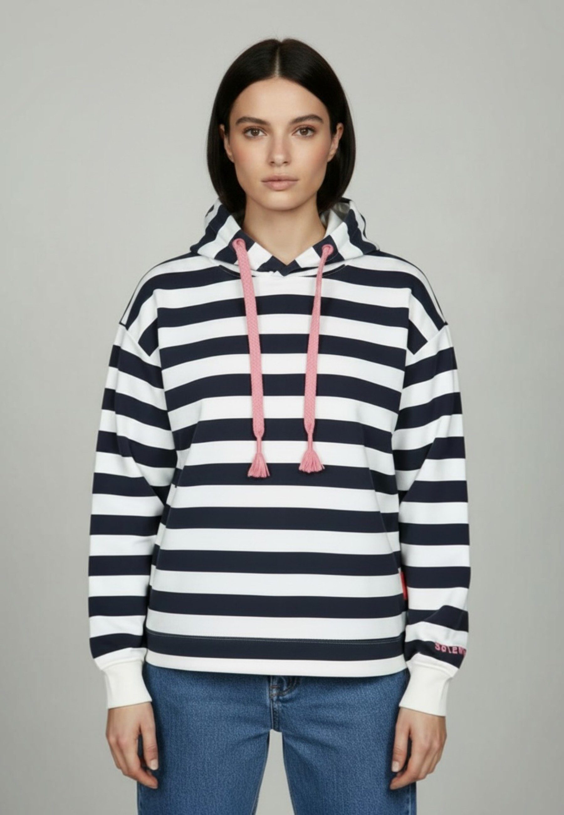 salzhaut Hoodie ADEBAAR Damen normale Passform salzhaut Kapuzenpullover – bequemer Fit und nordisch klares Design