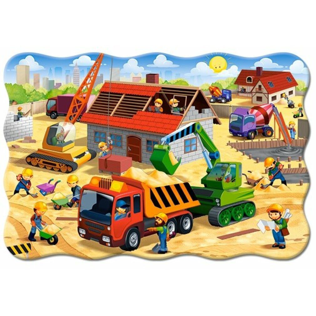 Castorland Puzzle Hausbau-Puzzle MAXI 20 Teile, Puzzleteile