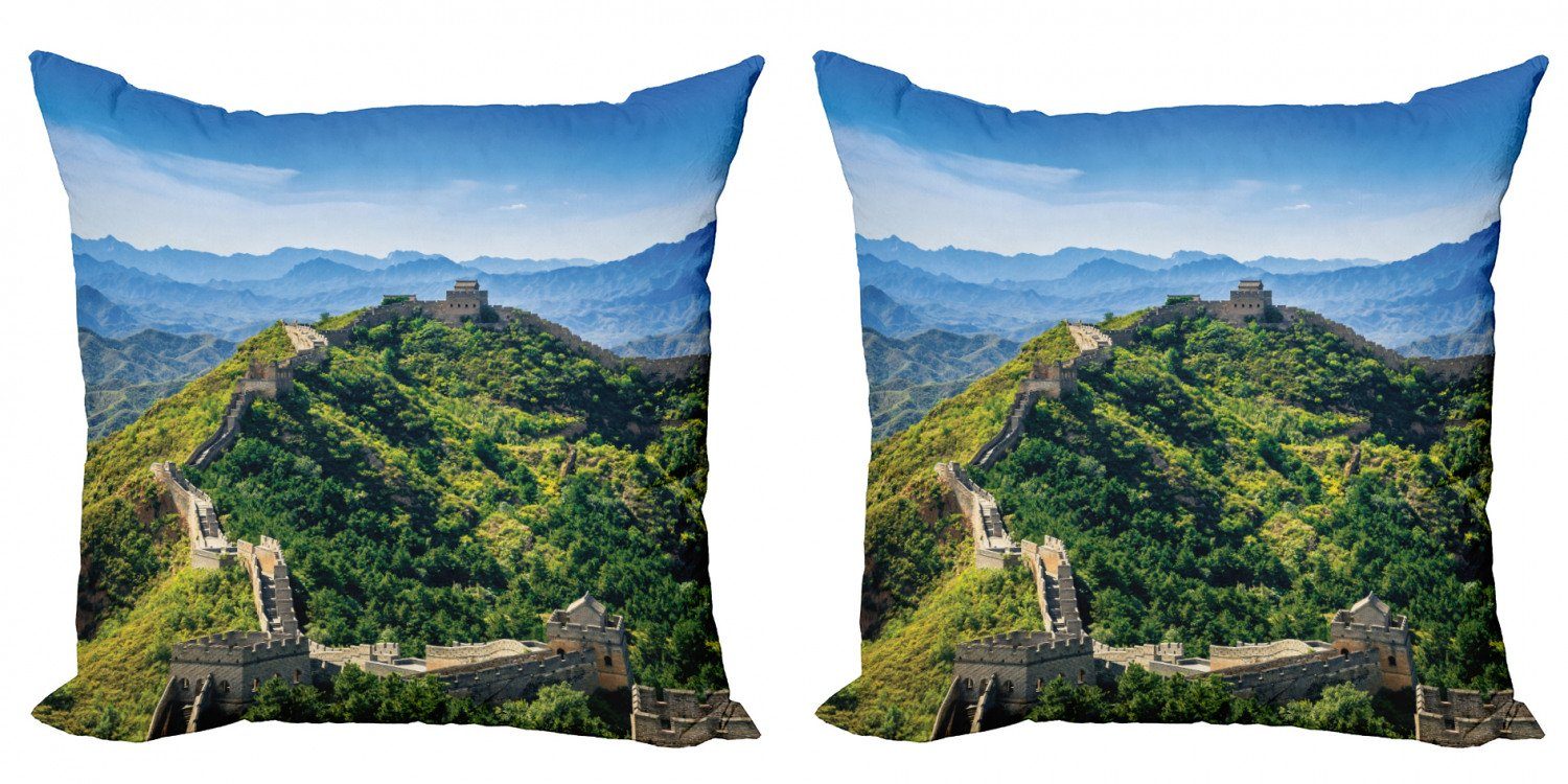 Kissenbezüge Modern Accent Doppelseitiger Digitaldruck, Abakuhaus (2 Stück), China Wall of China
