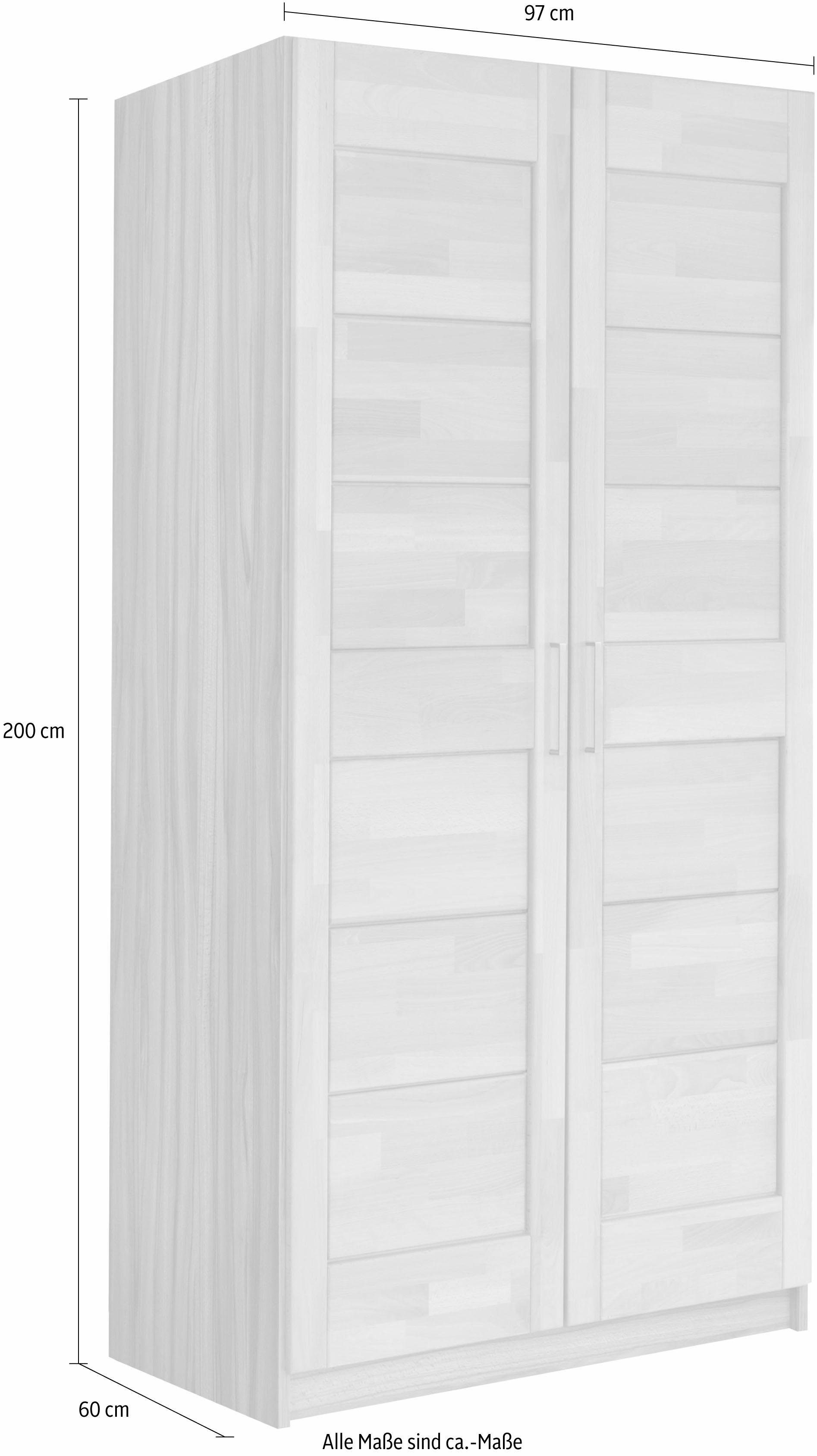 OTTO home Drehtürenschrank Triest teilmassiv, FSC®-zertifizierte Buche – Bild 4 von 5