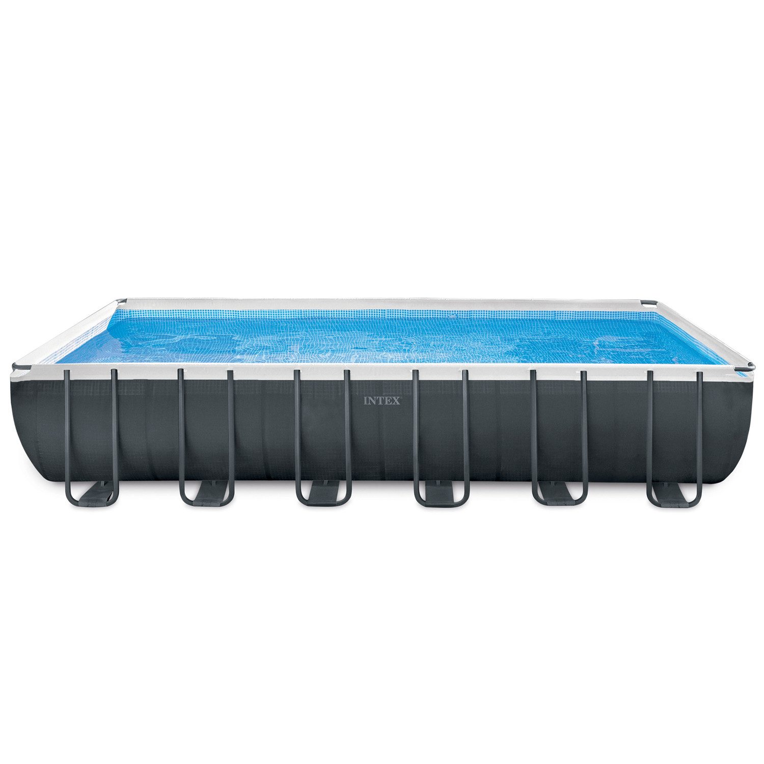 Intex Framepool Set Ultra Quadra XTR 732 x 366 x 132 cm, inkl. Sandfilteranlage (Set, Inkl. Sandfilteranlage), Präzisionsgefertigtes Verriegelungssystem