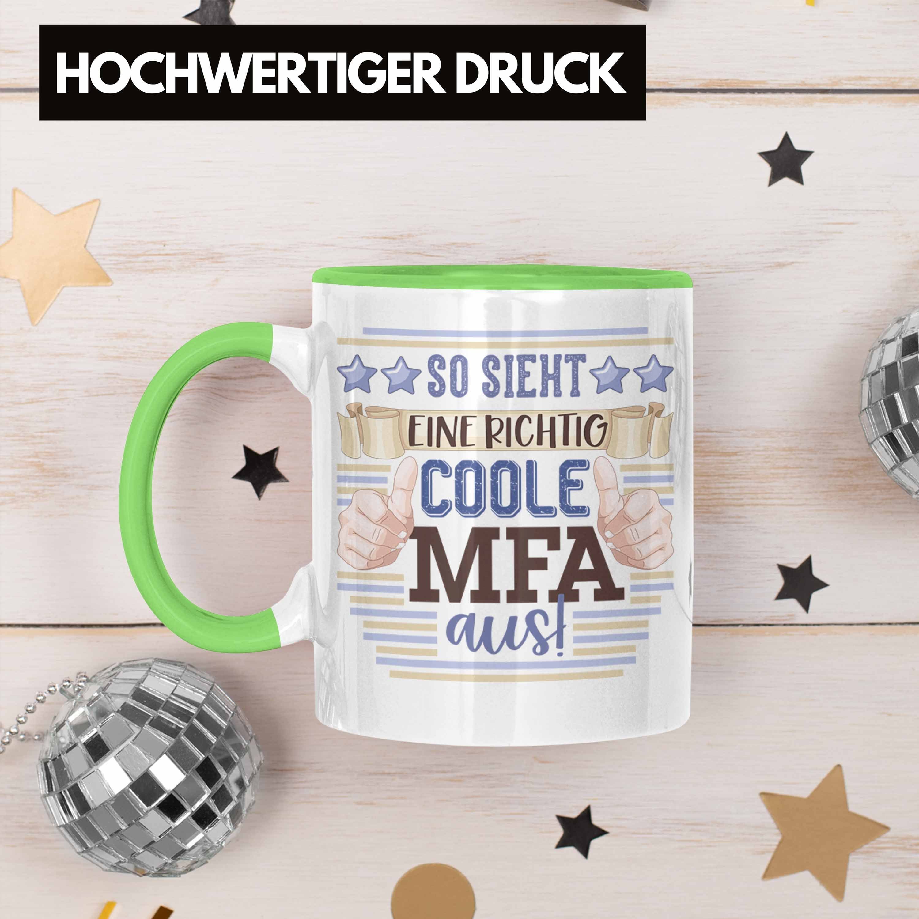 Geschenk Grün Tasse So Trendation Beste Arzthelferin Medizinische MFA Fachangestellte Tasse