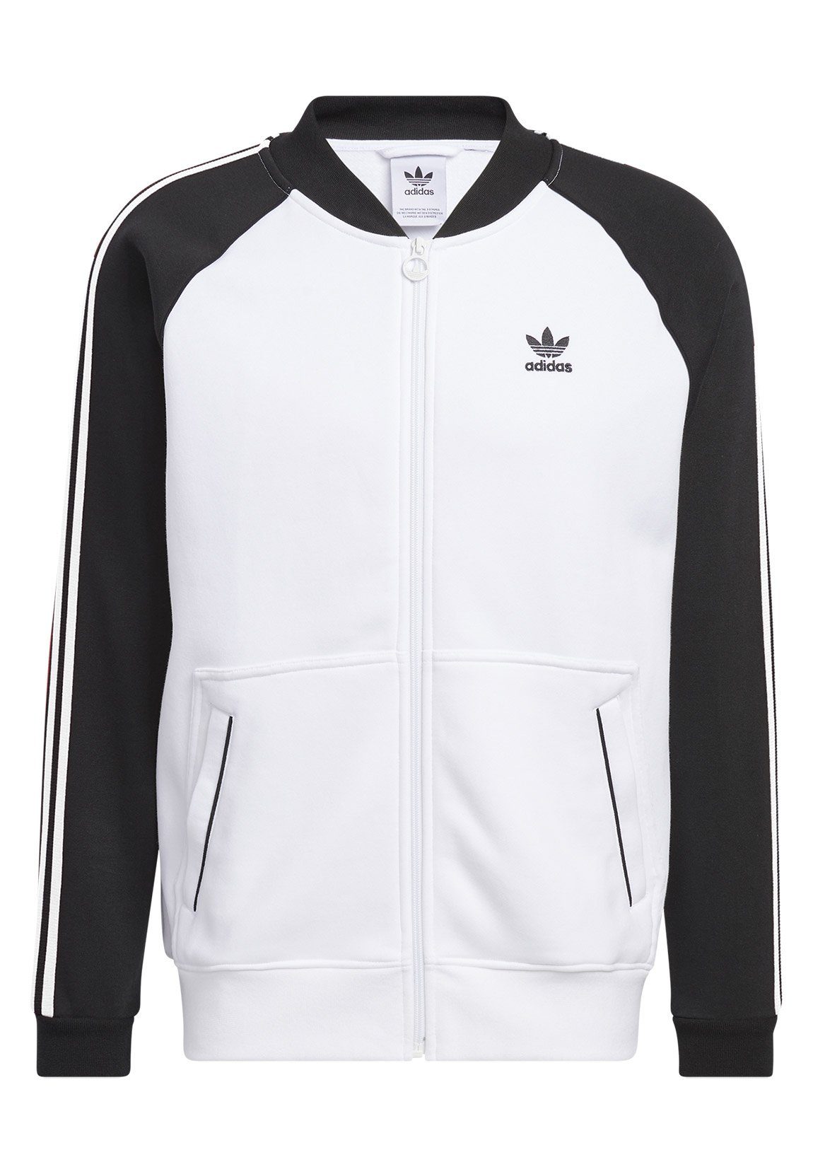 adidas Originals Sweater Adidas Originals Herren Sweatjacke SST FLEECE TT  HC2080 Weiß