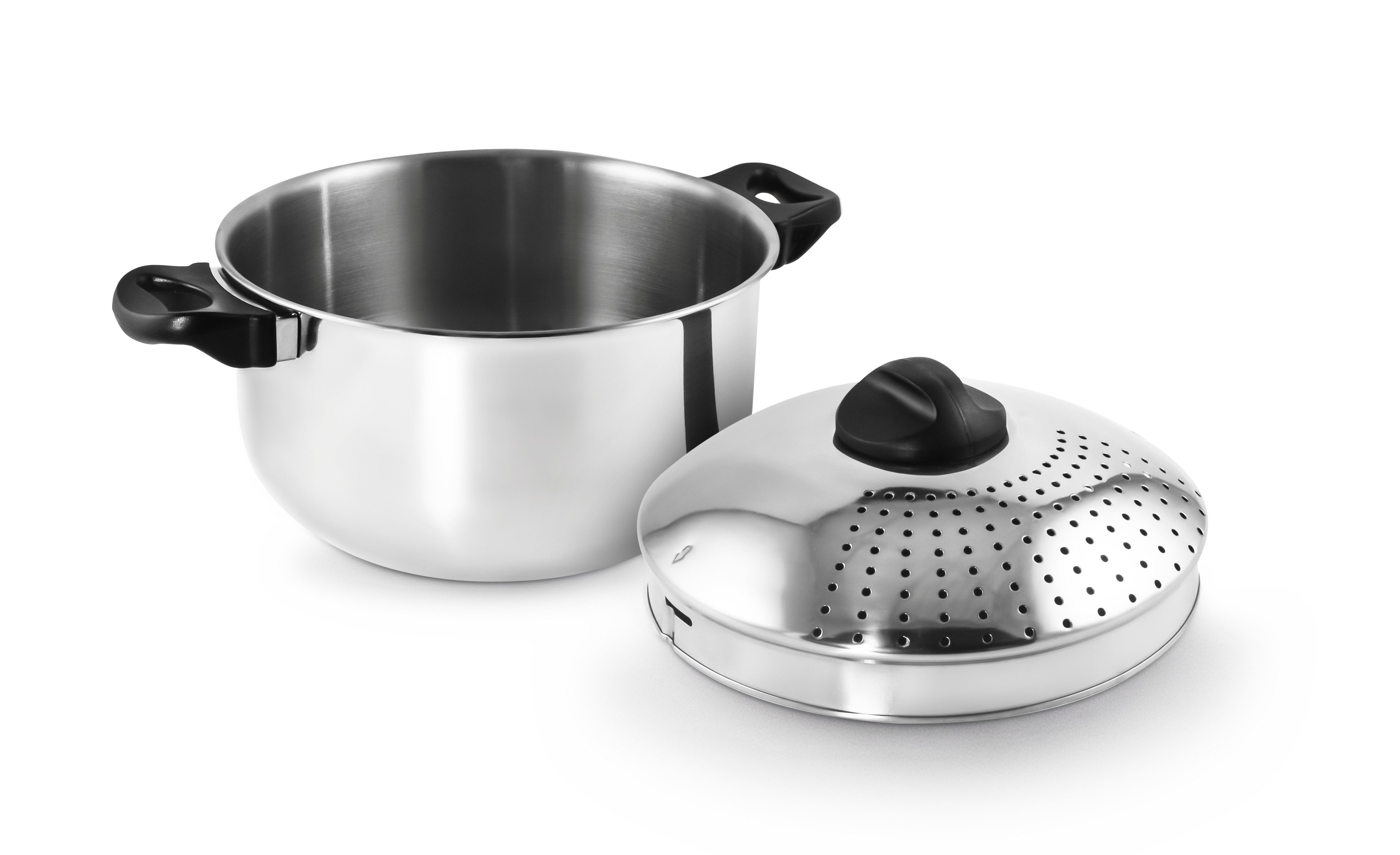 G.R.I.I.N. Spaghettitopf HotPot Pasta Topf „Easy“ Ø24 cm, 5,5 L, AISI 430, induktionsgeeignet