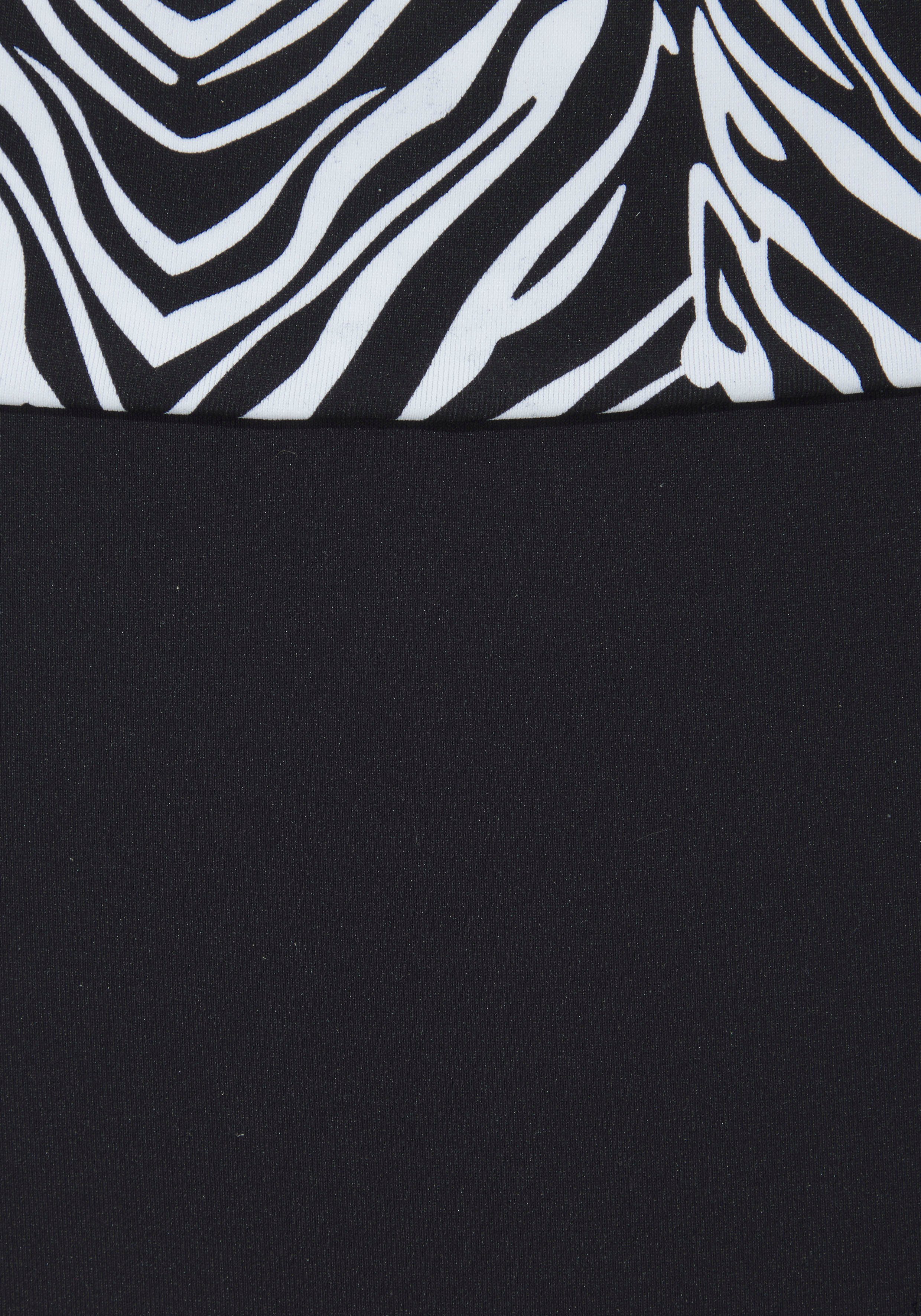 s.Oliver Bikini-Hose Kanto mit Umschlagbund im Animal-Design